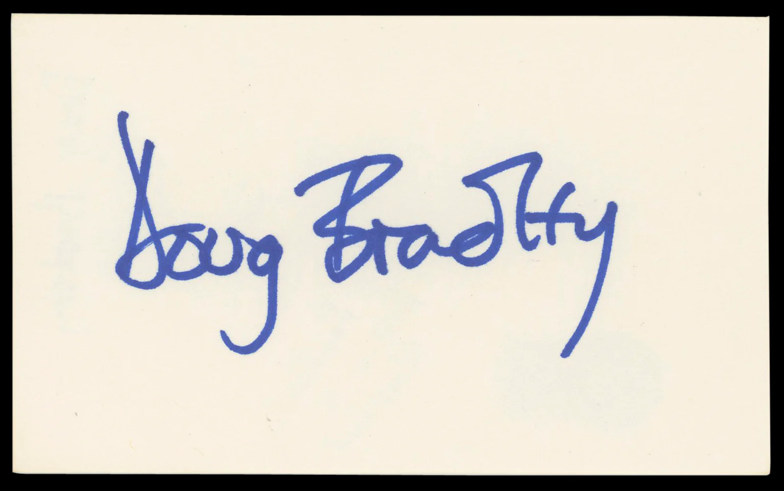 Doug Bradley Hellraiser Authentic Signed 3x5 Index Card Autographed BAS #AD70428 - Image 2