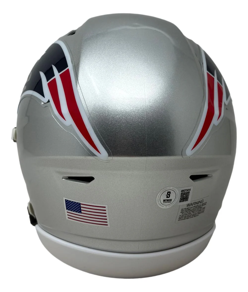 Doug Flutie Signed New England Patriots MIDI SpeedFlex Helmet BAS - Image 3