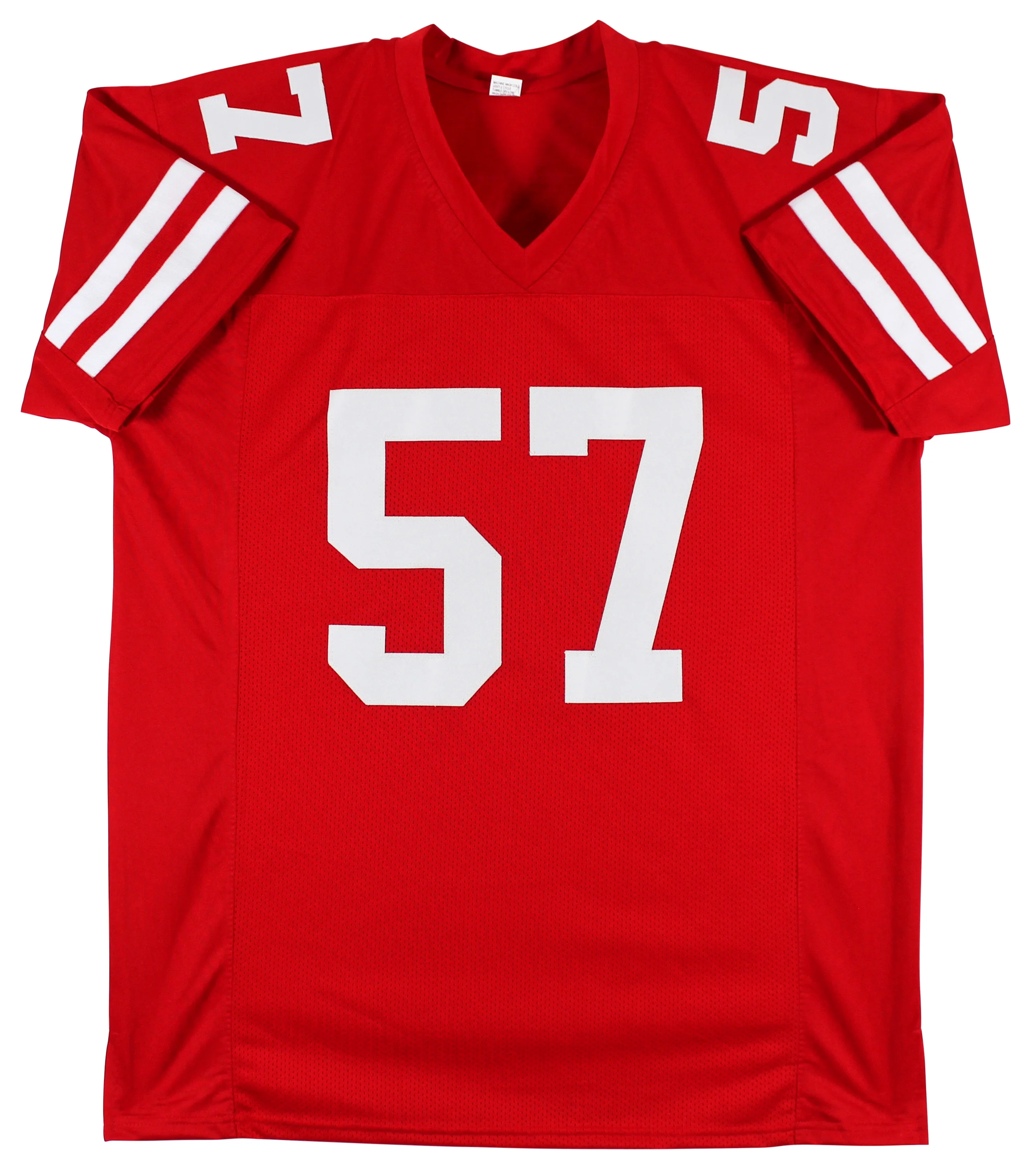 Dre Greenlaw Authentic Signed Red Pro Style Jersey Autographed BAS Witnessed - Image 4