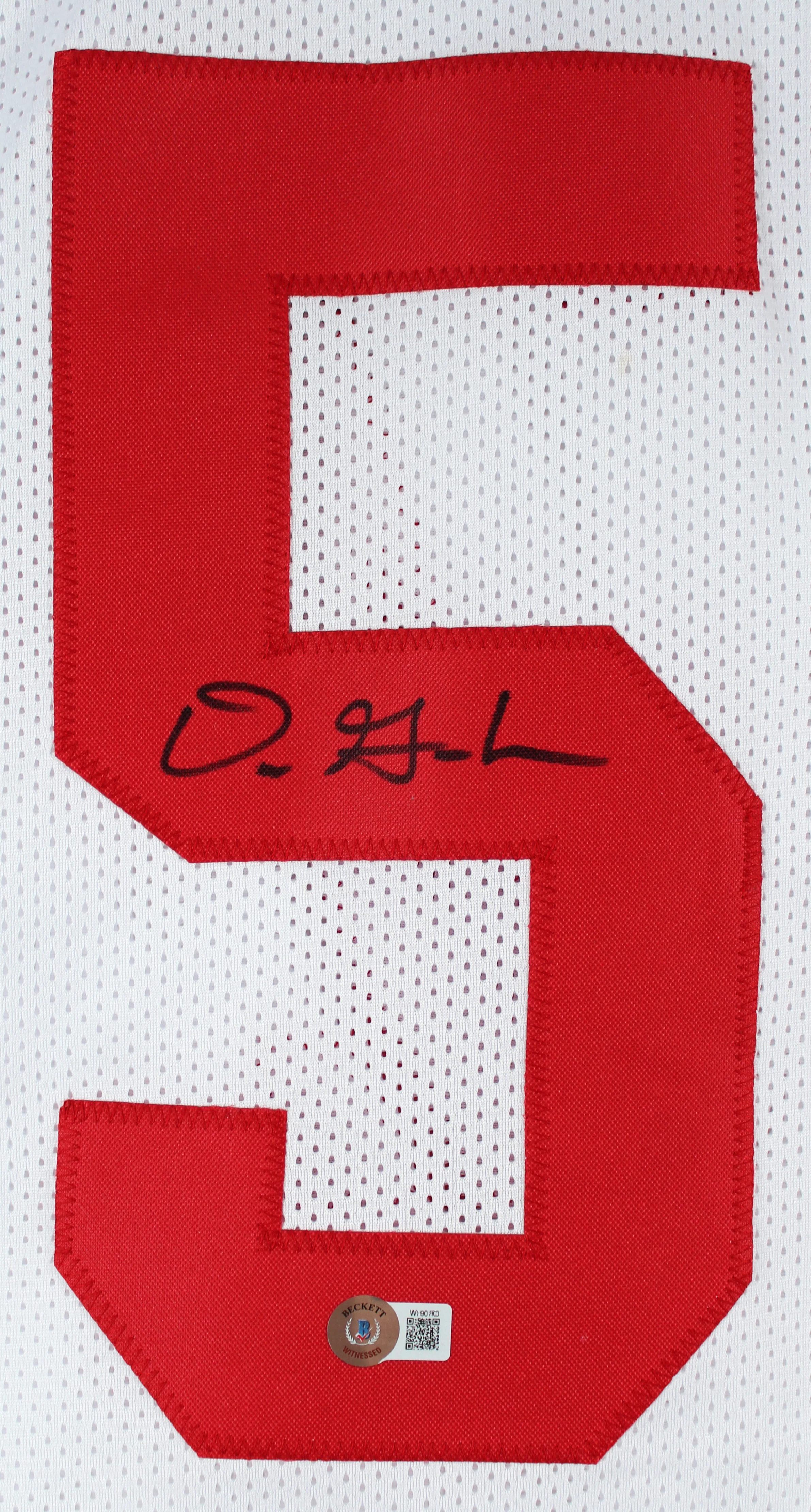 Dre Greenlaw Authentic Signed White Pro Style Jersey Autographed BAS Witnessed - Image 3