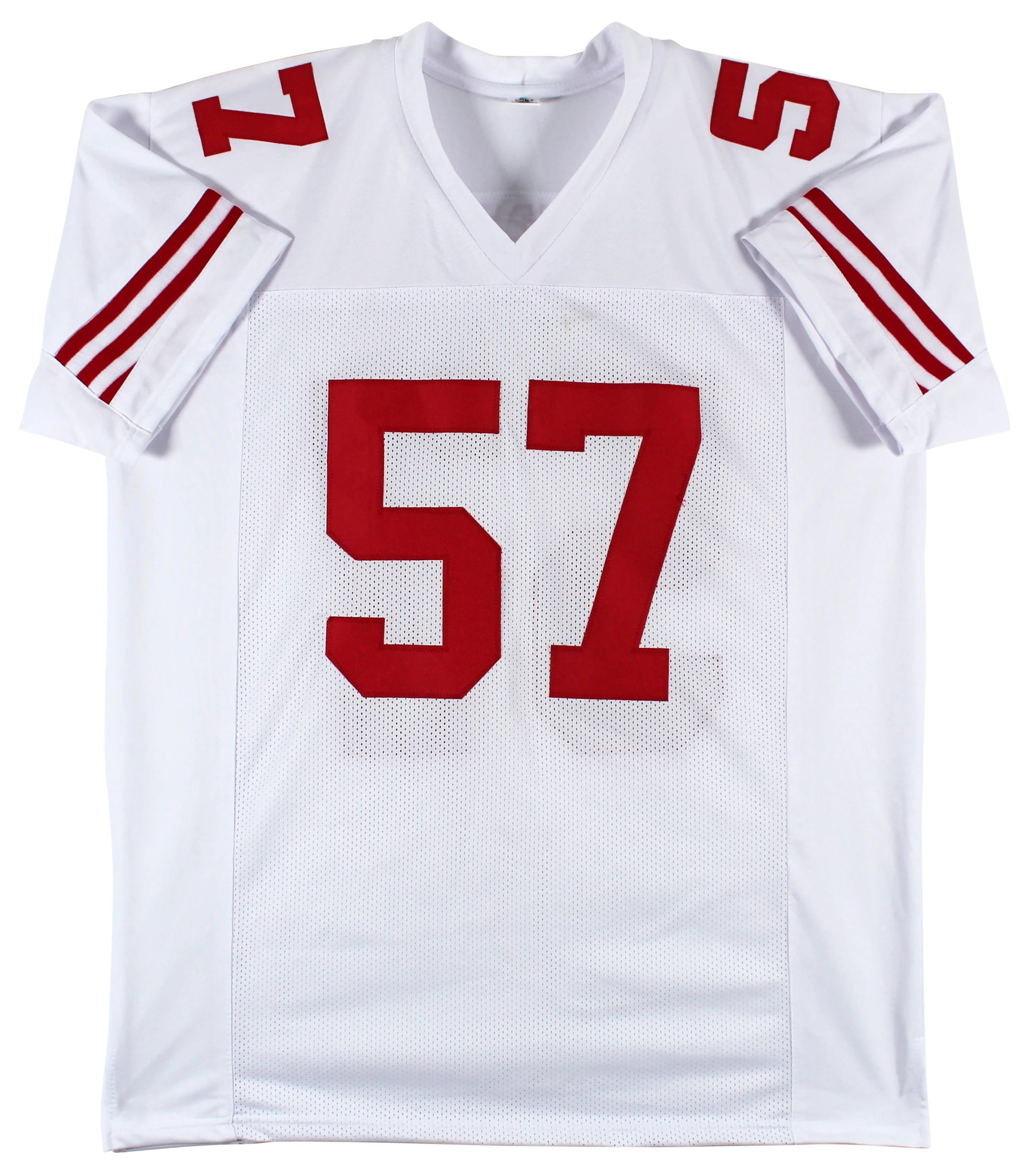 Dre Greenlaw Authentic Signed White Pro Style Jersey Autographed BAS Witnessed - Image 4