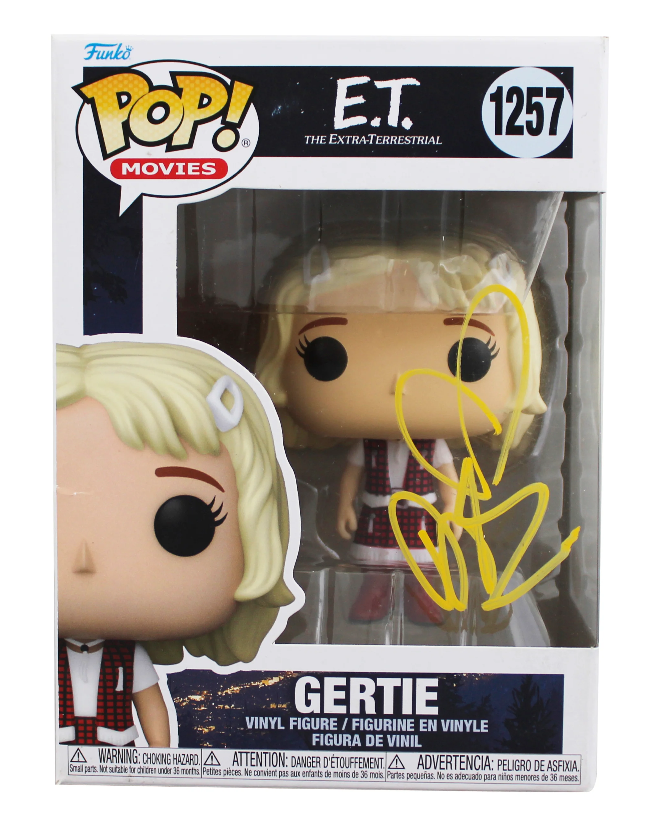 Drew Barrymore E.T. Signed Gertie #1257 Funko Pop Vinyl Figure JSA #CI46742