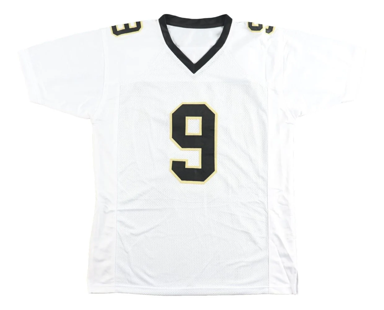 Drew Brees New Orleans Signed White Football Jersey SB XLIV MVP BAS - Image 3
