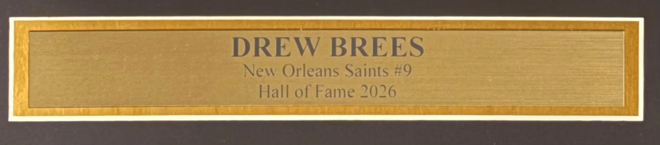 Drew Brees Signed Framed 16x20 New Orleans Saints White Jersey Photo BAS - Image 3