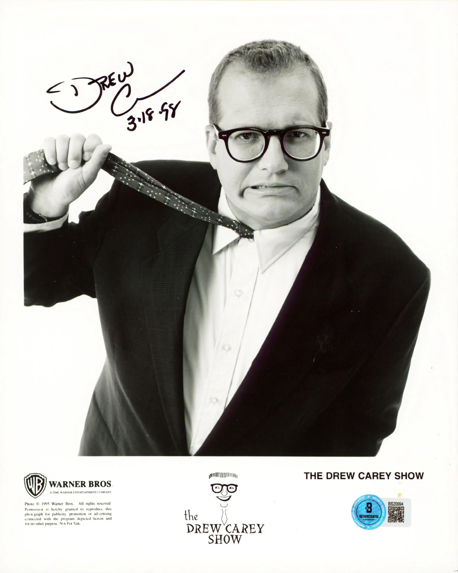 Drew Carey The Drew Carey Show Authentic Signed 8x10 Vertical Photo BAS #BS20994 - Image 2