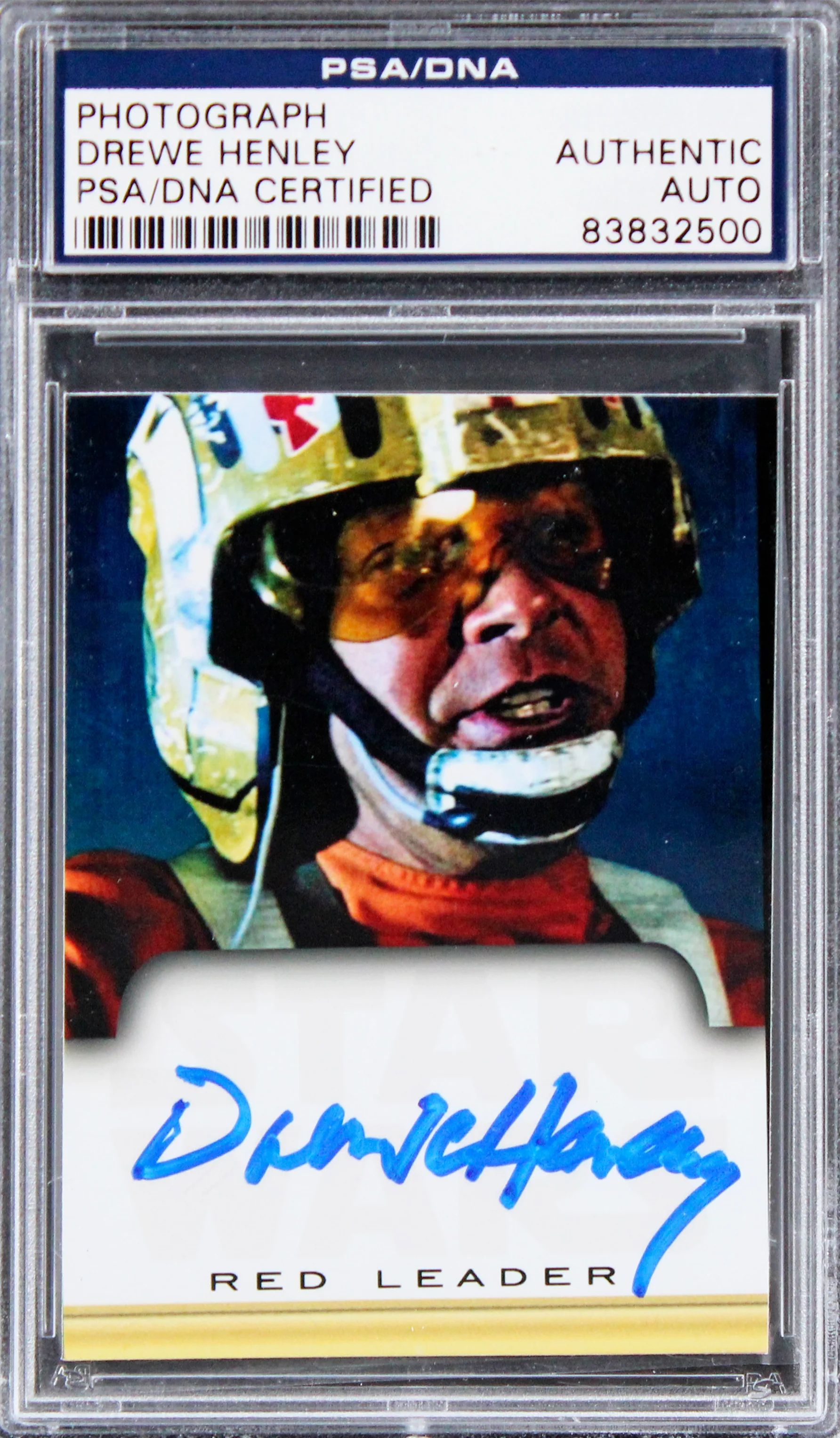 Drew Henley Star Wars Authentic Signed Custom Trading Card PSA/DNA Slabbed