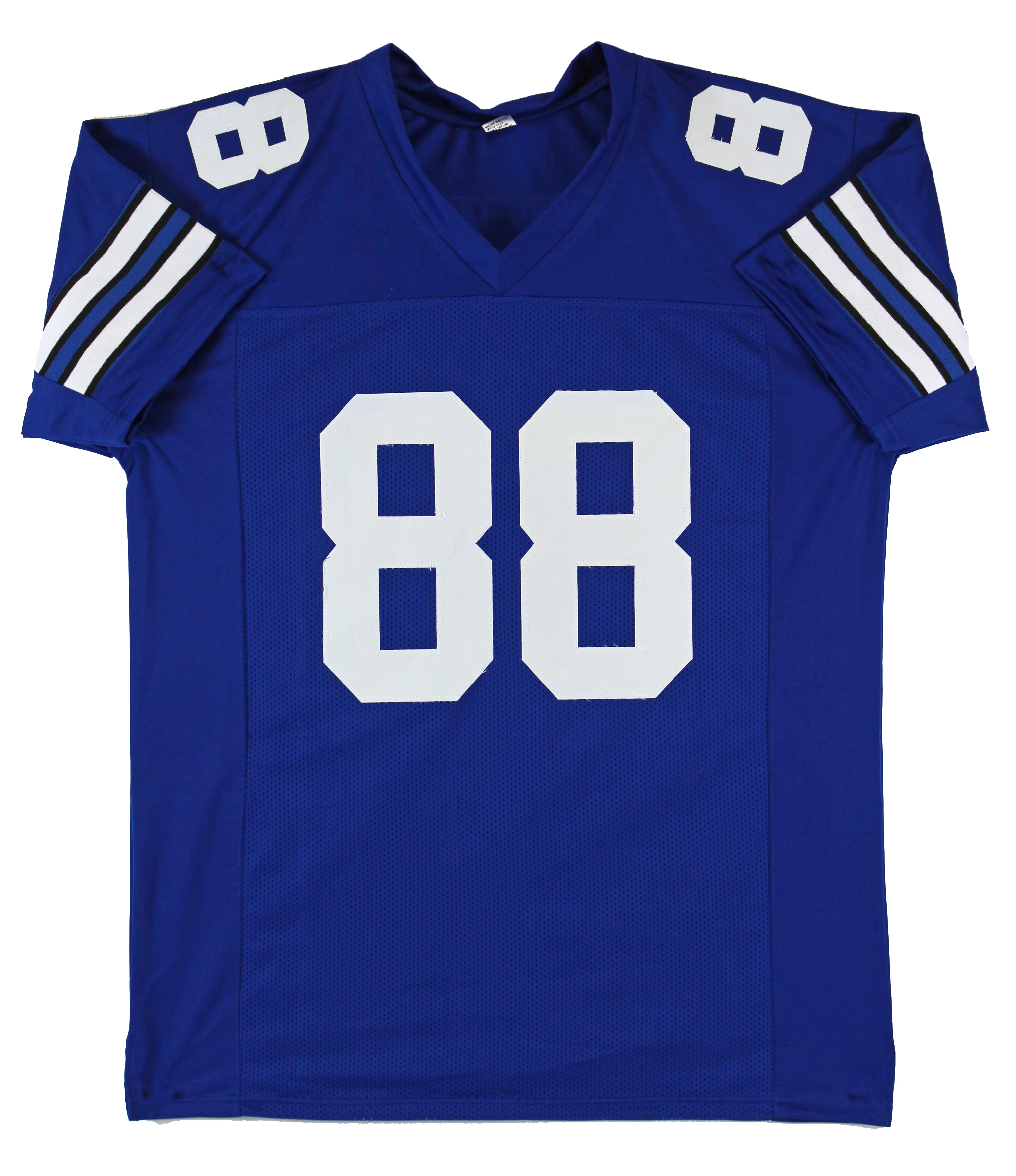 Drew Pearson "HOF 21" Authentic Signed Blue Pro Style Jersey Autographed BAS Wit - Image 4