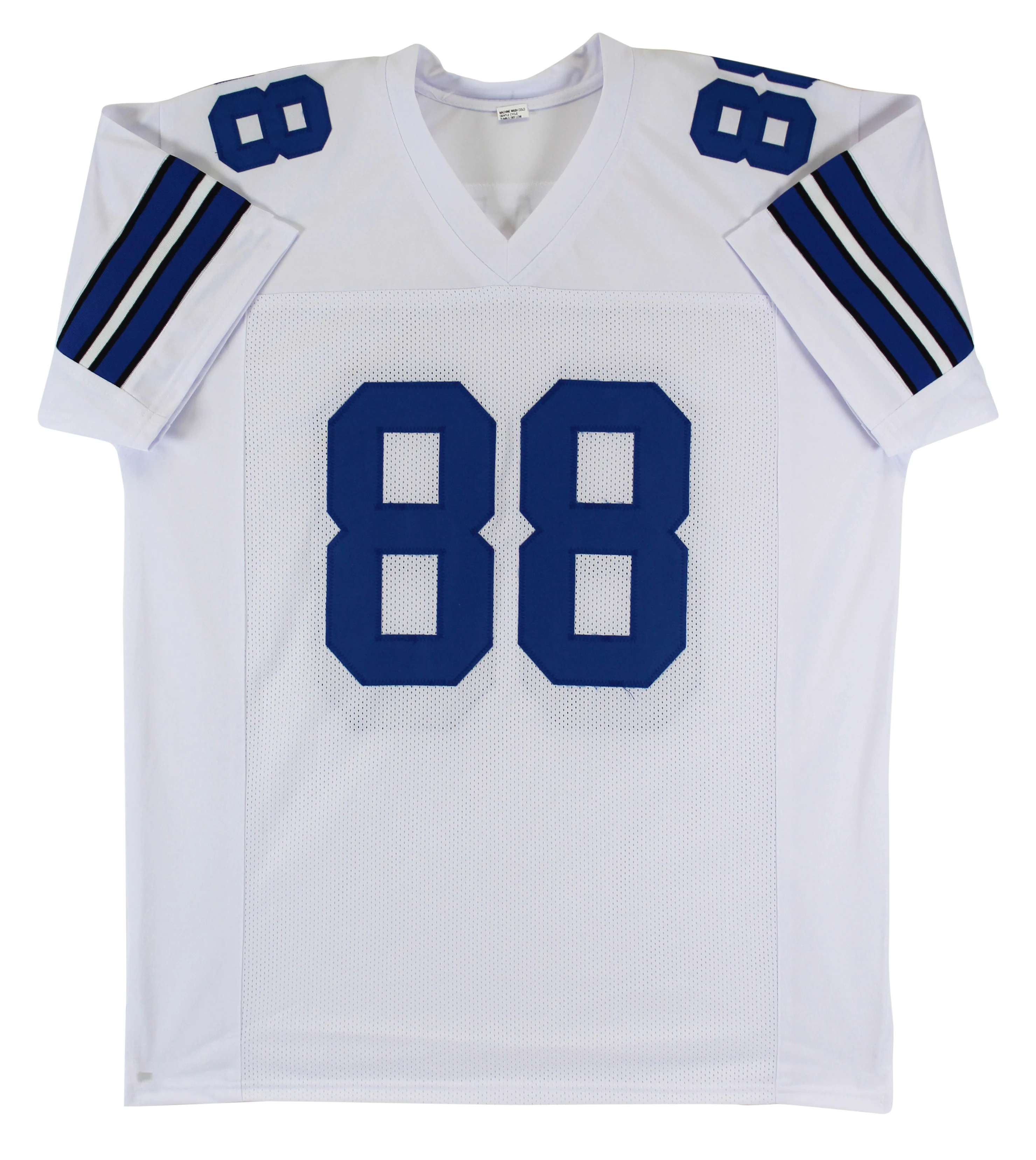 Drew Pearson "HOF 21" Signed White Pro Style Jersey Autographed BAS Witnessed - Image 4
