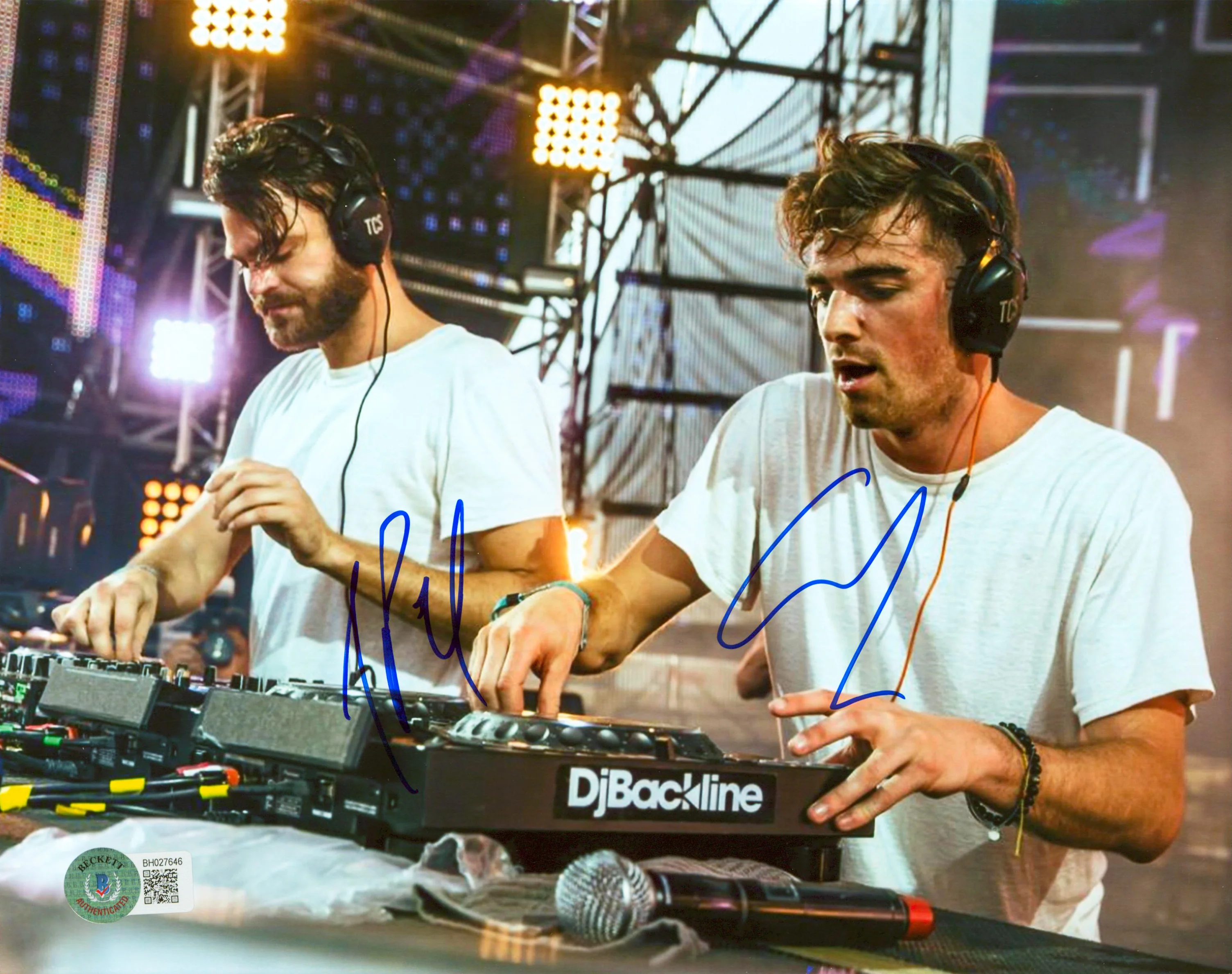 Drew Taggart & Alex Pall The Chainsmokers Signed 8x10 Photo BAS #BH027646