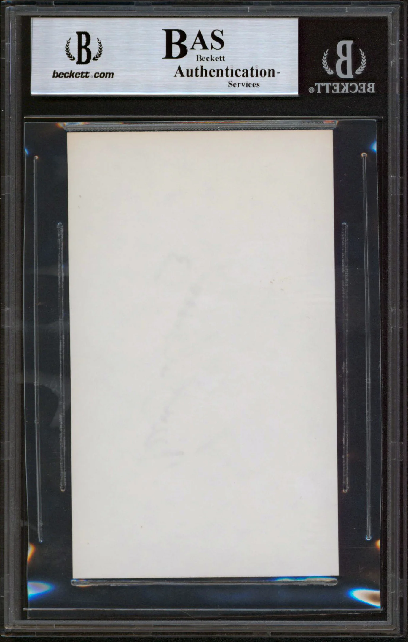 Ducks Teemu Selanne Authentic Signed 3x5 Index Card Autographed BAS Slabbed - Image 3