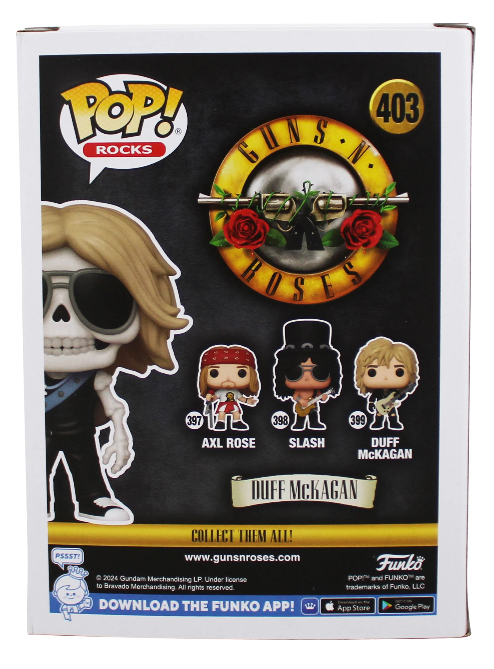 Duff McKagan Guns N' Roses Signed #403 Funko Pop Vinyl Figure w/ Blue Sig BAS - Image 5