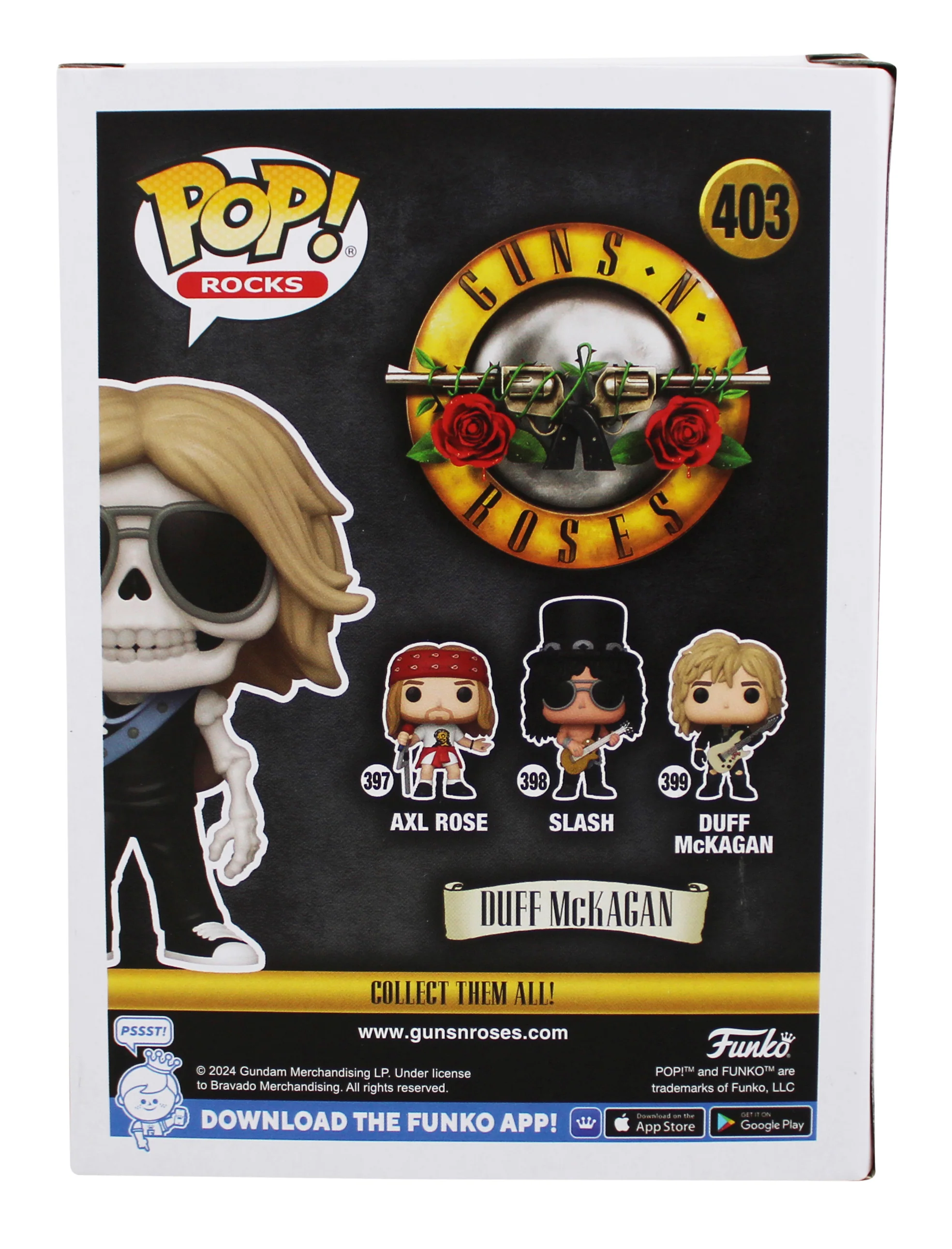 Duff McKagan Guns N' Roses Signed #403 Funko Pop Vinyl Figure w/ Orange Sig BAS - Image 5