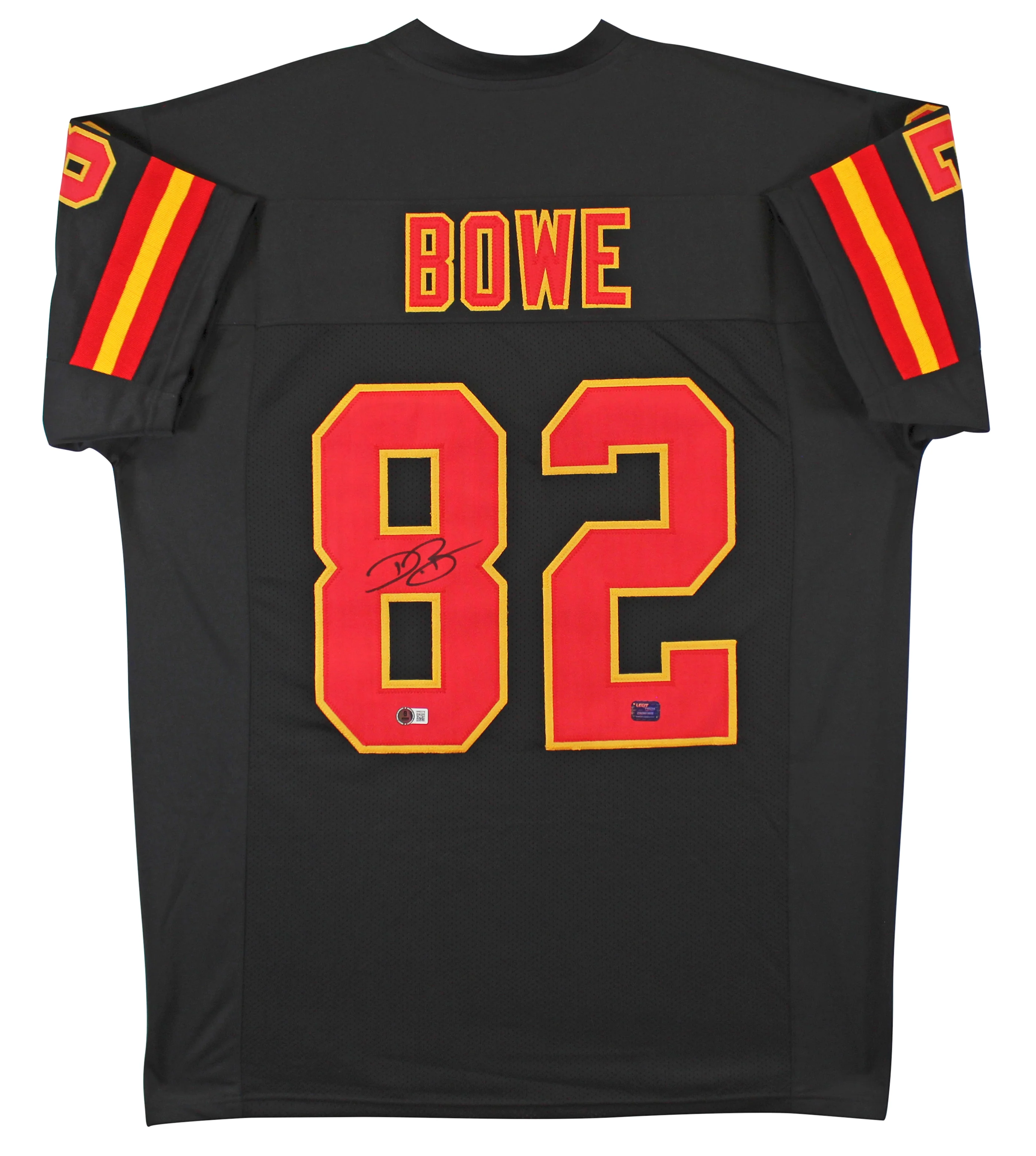 Dwayne Bowe Authentic Signed Black Pro Style Jersey Autographed BAS Witnessed - Image 2