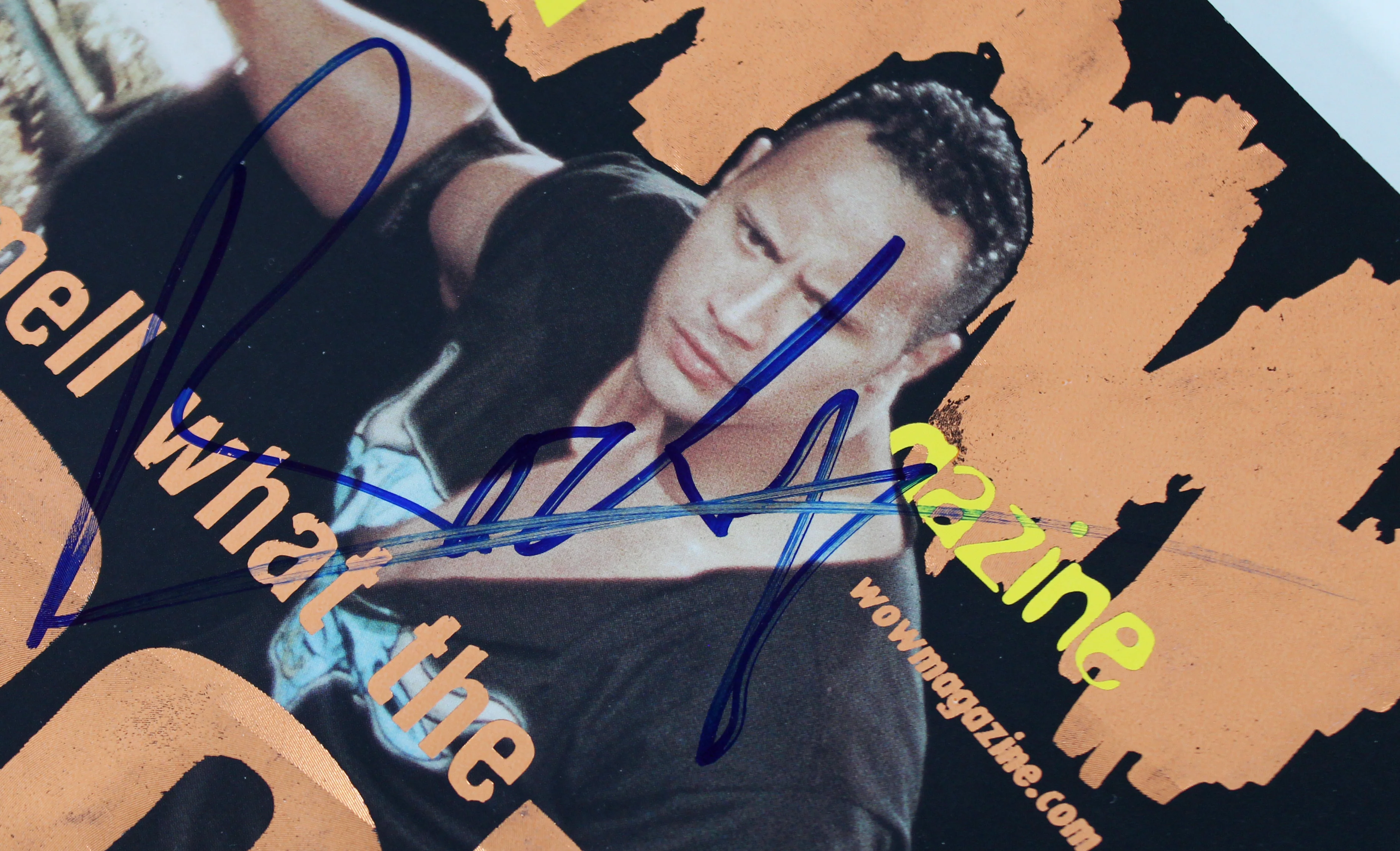 Dwayne "The Rock" Johnson Signed World Of Wrestling Magazine PSA/DNA #AM04672 - Image 3