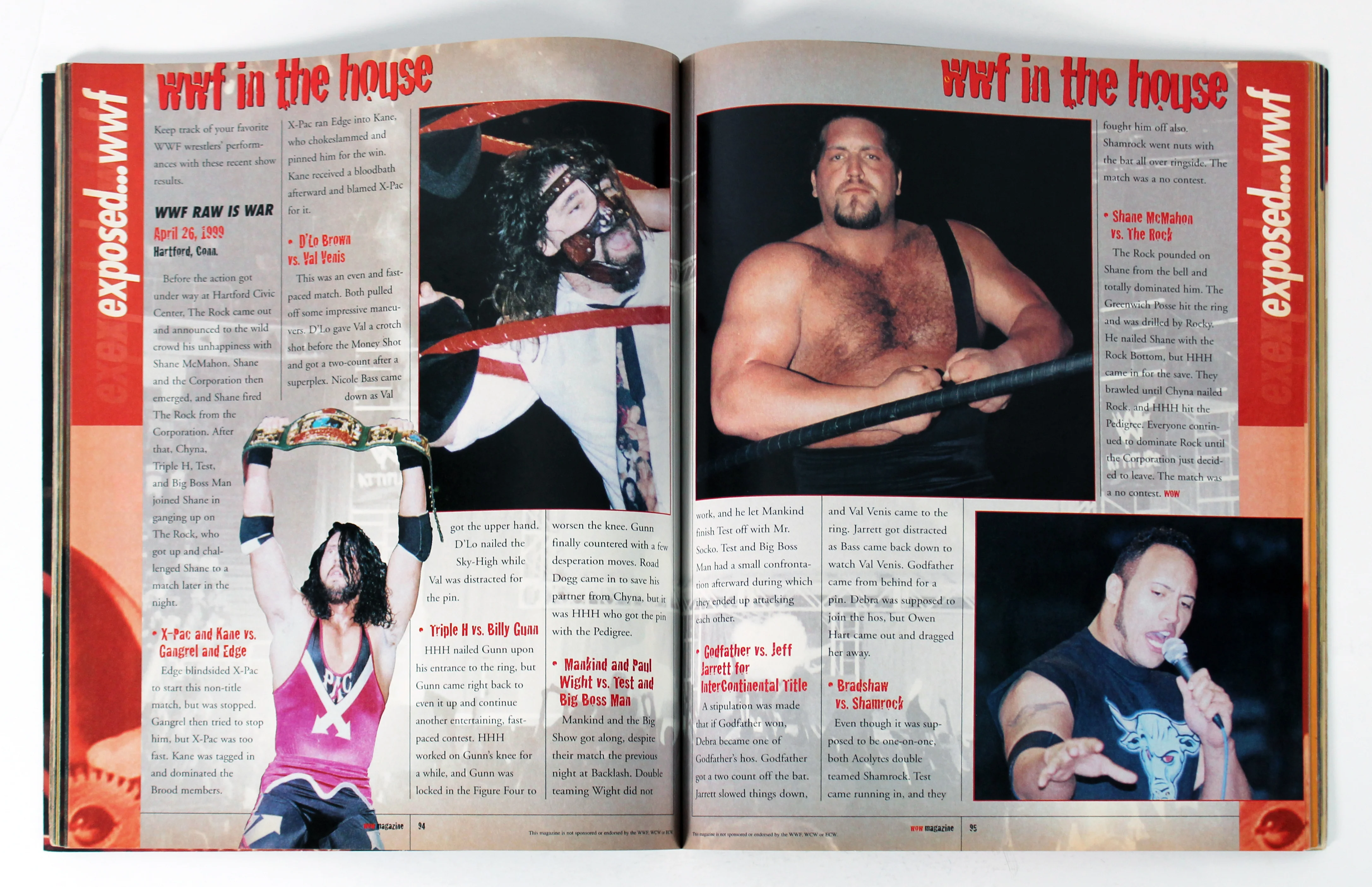 Dwayne "The Rock" Johnson Signed World Of Wrestling Magazine PSA/DNA #AM04672 - Image 4