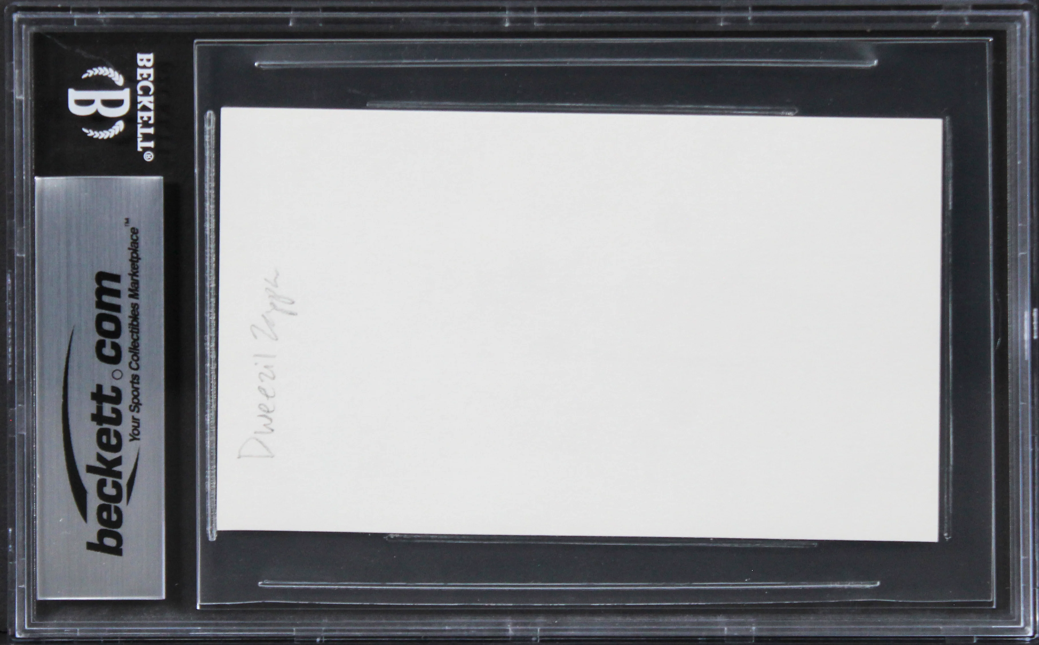 Dweezil Zappa The Running Man Authentic Signed 3x5 Index Card BAS Slabbed - Image 3