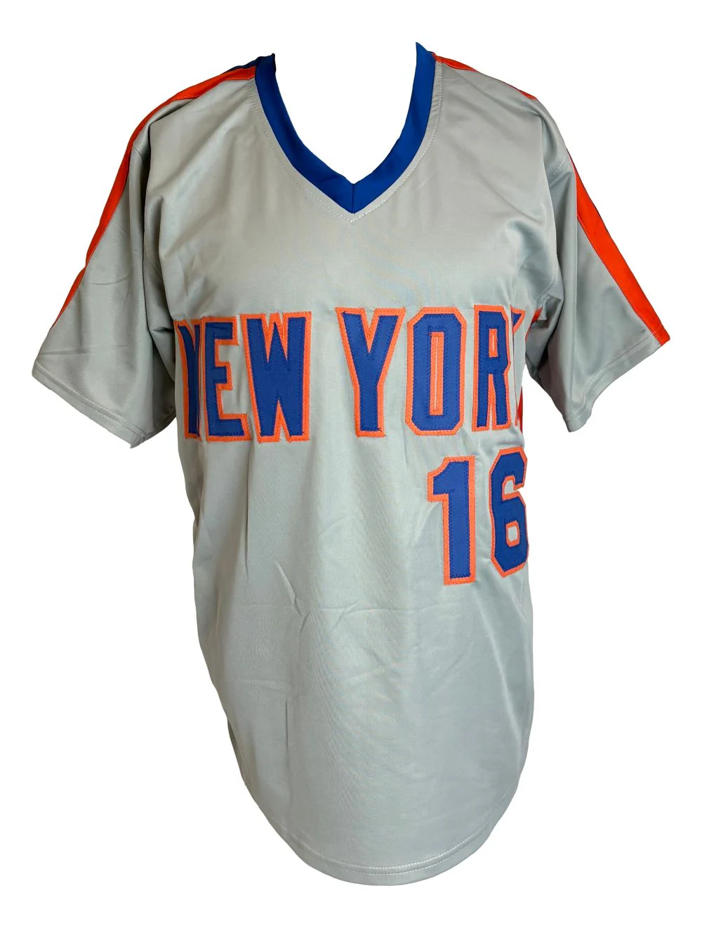 Dwight Doc Gooden New York Signed Gray Baseball Jersey JSA - Image 3