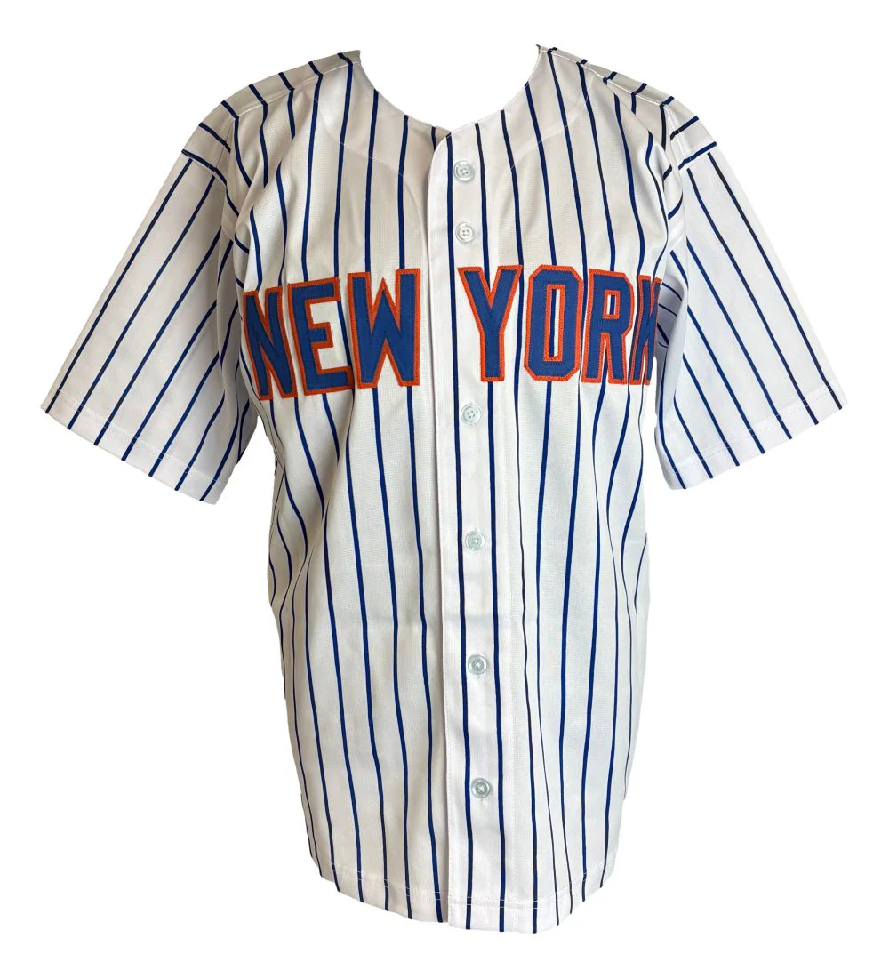 Dwight Doc Gooden New York Signed White Baseball Jersey JSA - Image 3