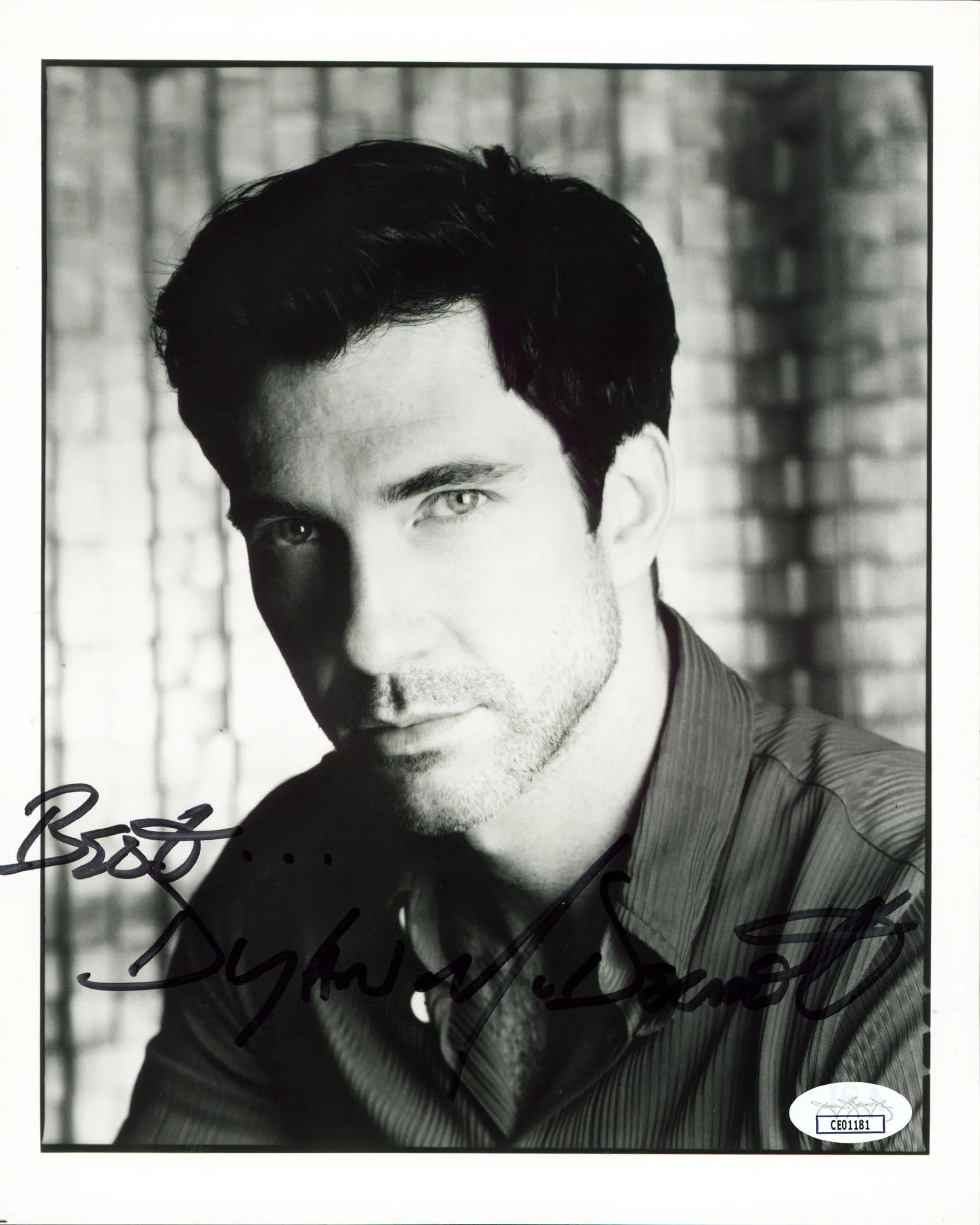 Dylan McDermott Dark Blue "Best" Authentic Signed 8x10 Photo JSA #CE01181 - Image 2