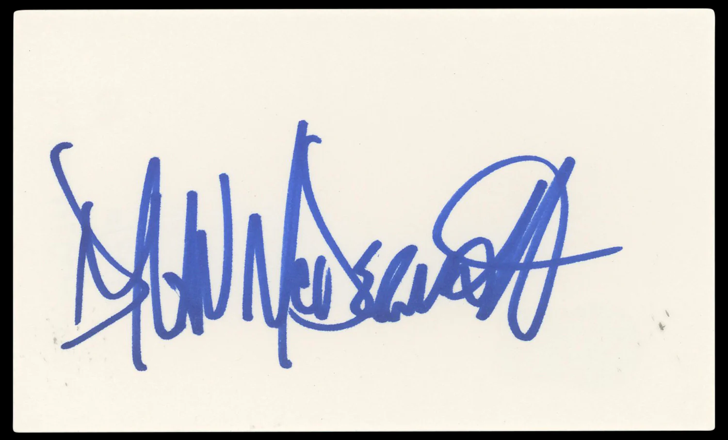 Dylan McDermott The Practice Authentic Signed 3x5 Index Card BAS #BP50598 - Image 2