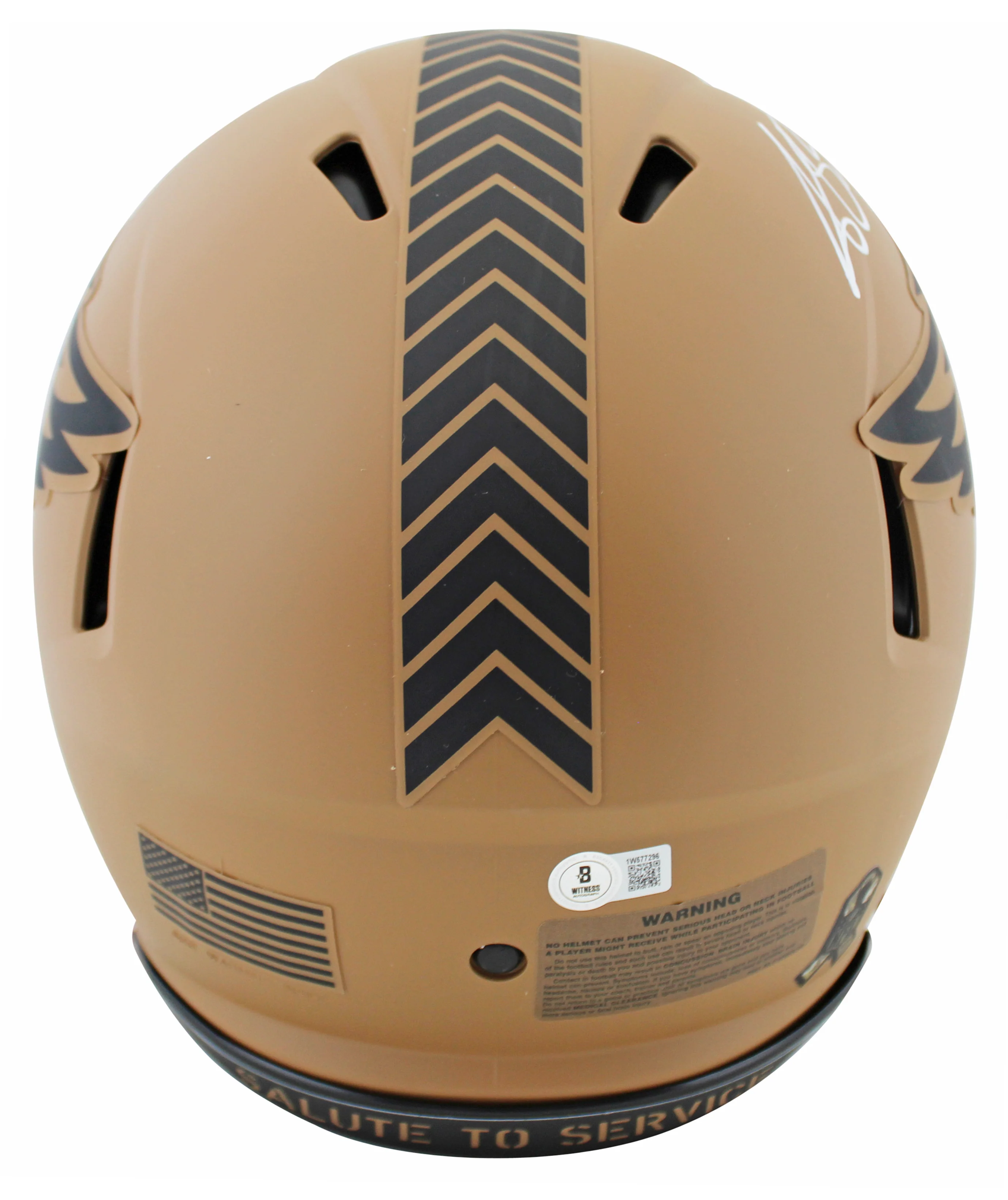 Eagles A.J. Brown Signed STS II Full Size Speed Proline Helmet BAS Witnessed - Image 3