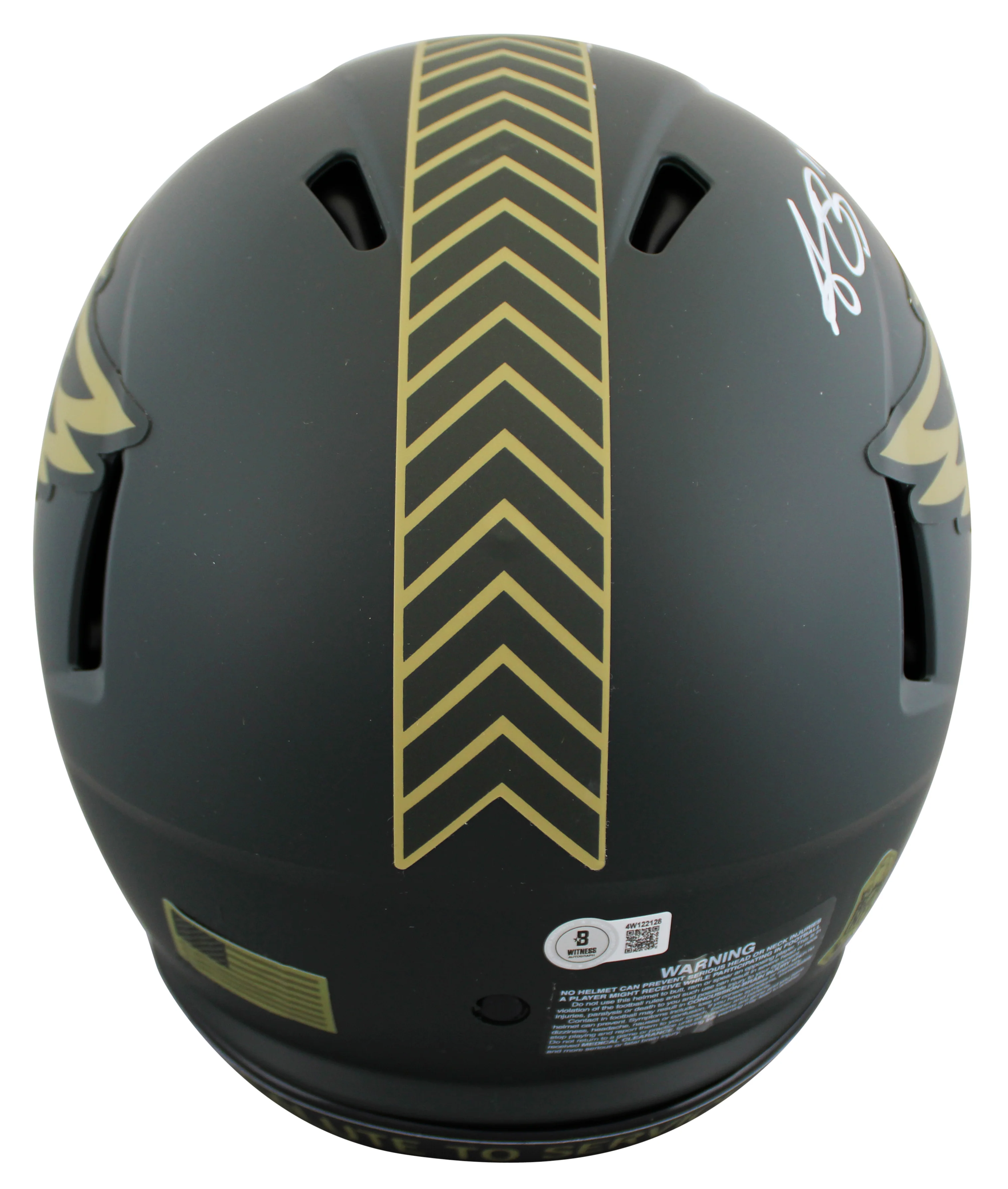 Eagles A.J. Brown Signed STS IV F/S Speed Proline Helmet BAS Wit - Image 3