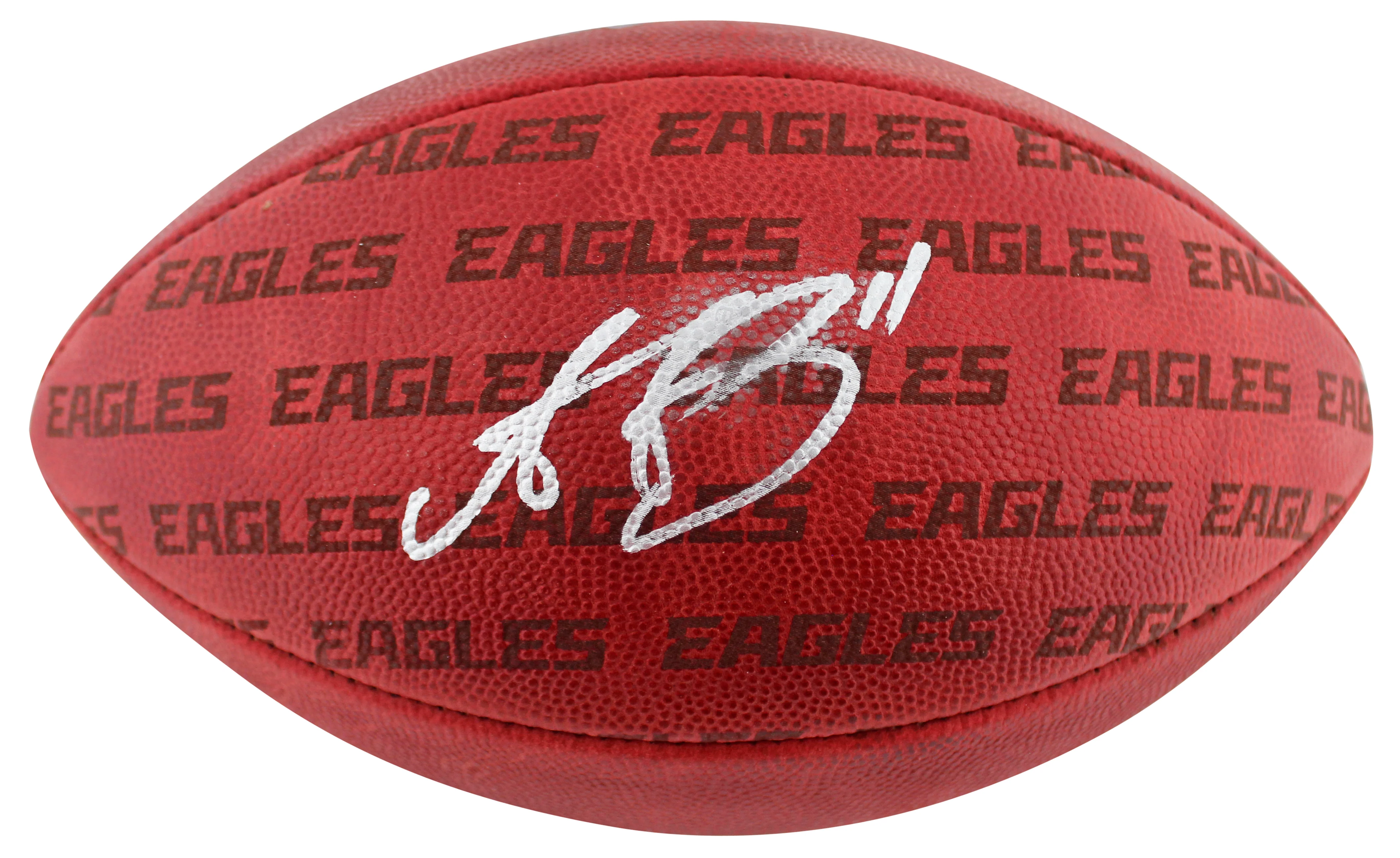 Eagles A.J. Brown Signed Wilson "The Duke" Team Showcase Football BAS #2W058270 - Image 3