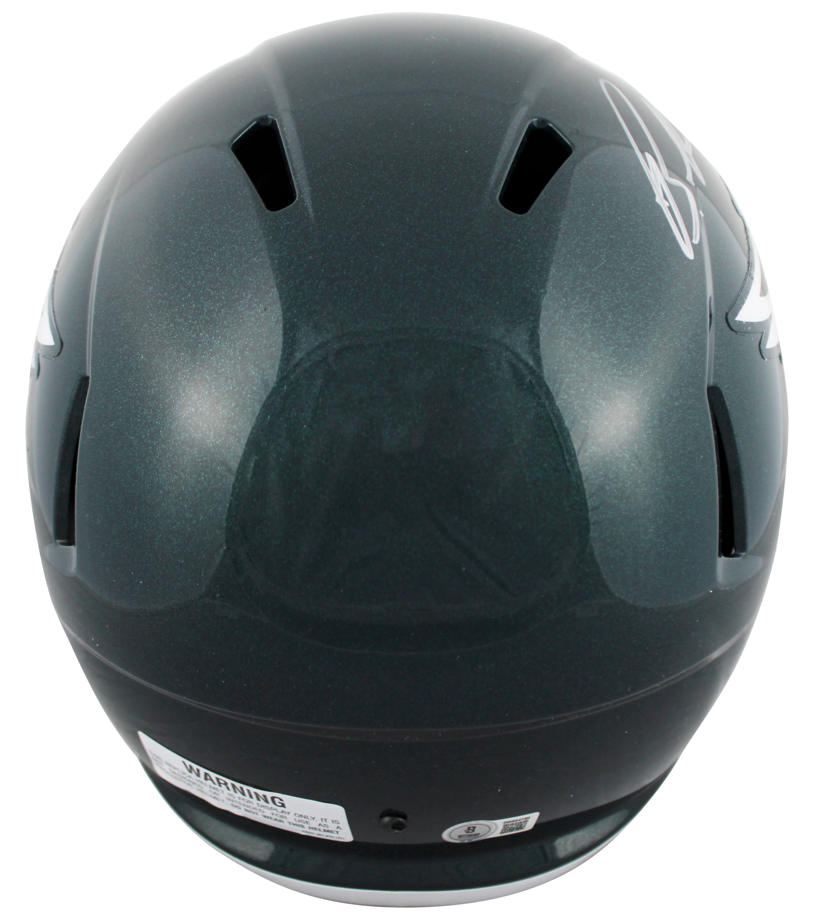 Eagles Brandon Graham Signed F/S Speed Rep Helmet W/ Case w/ Silver Sig BAS Wit - Image 4