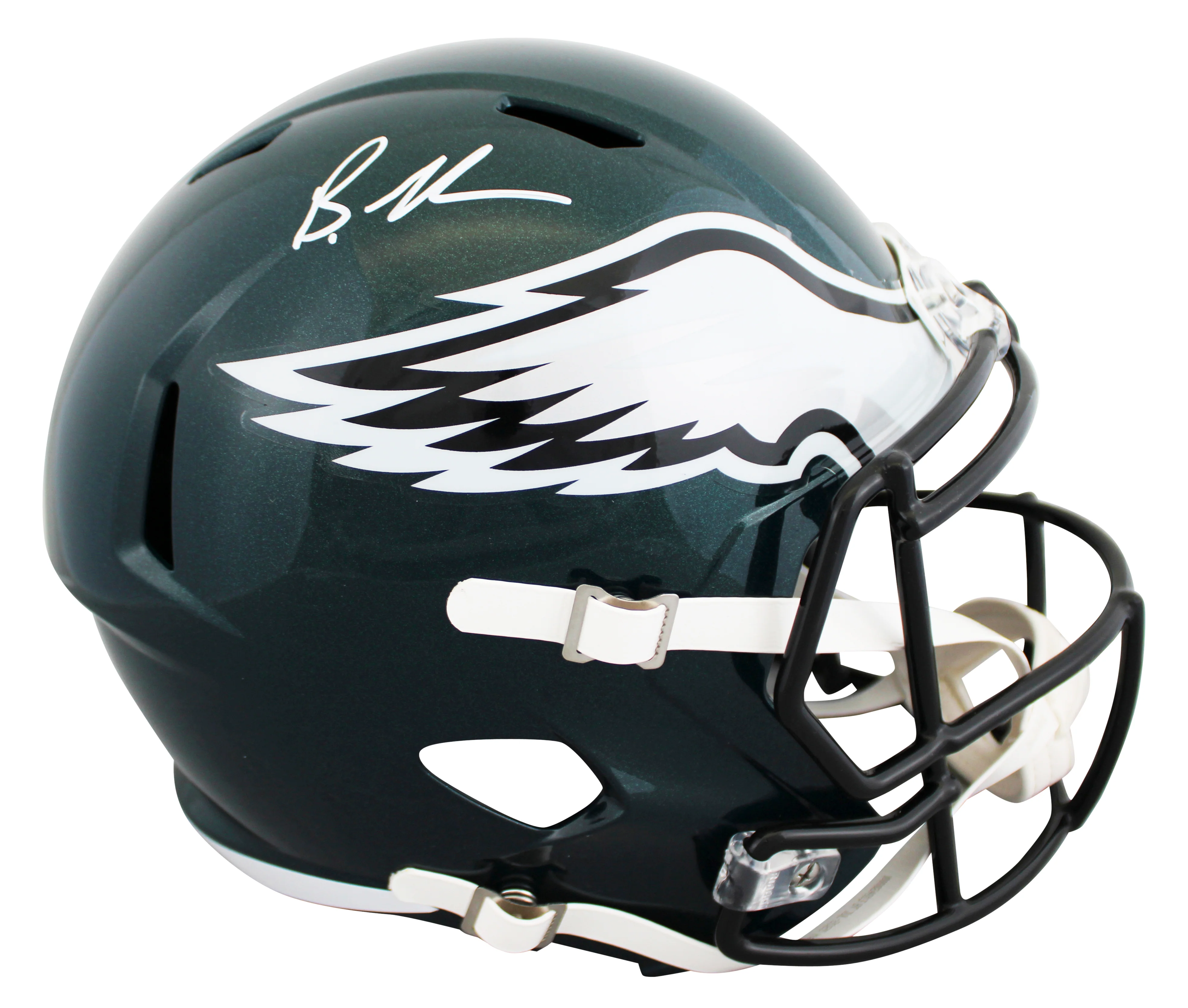 Eagles Brandon Graham Signed Full Size Speed Rep Helmet w/ Case JSA Witness - Image 3