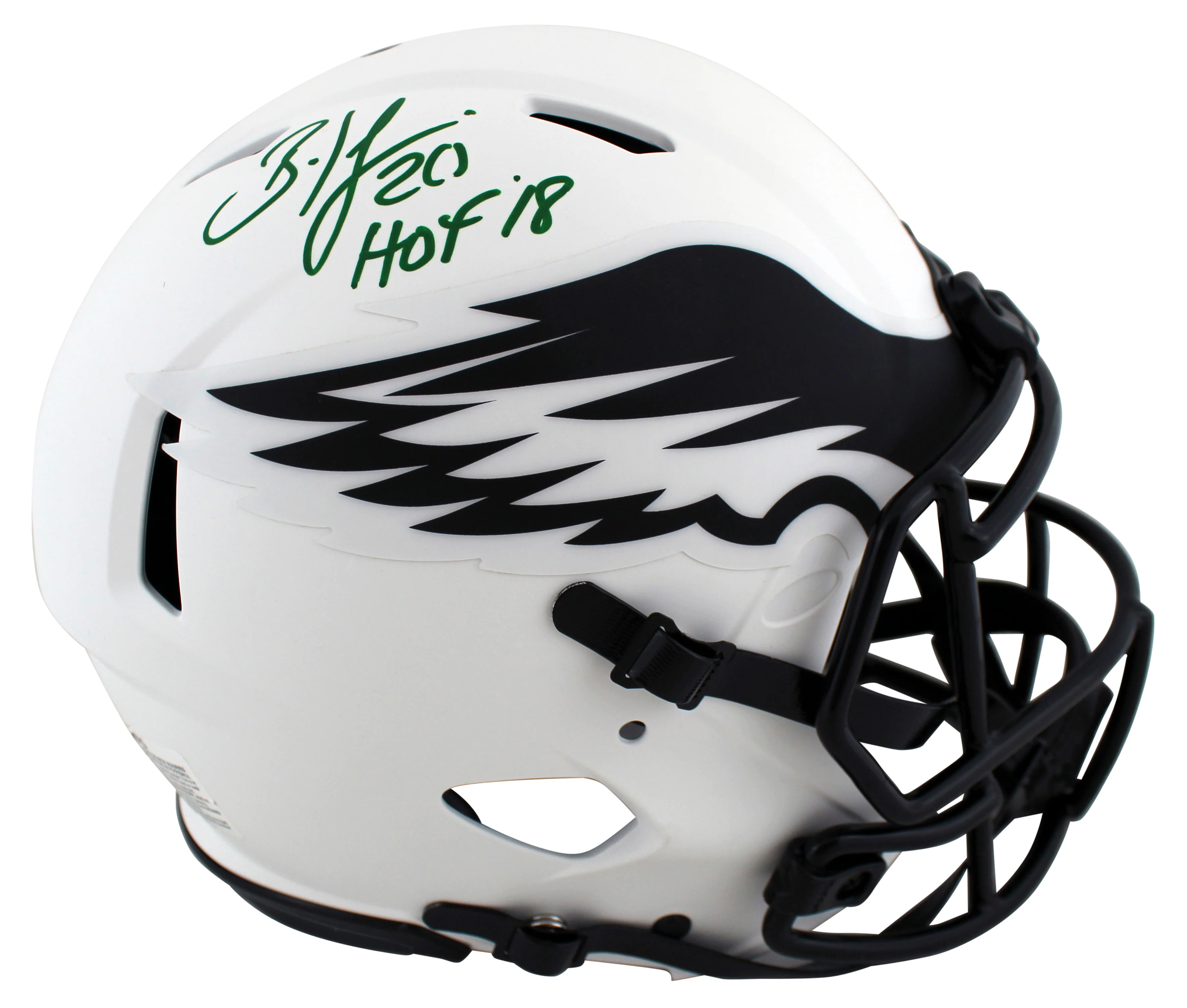 Eagles Brian Dawkins "HOF" Signed Lunar F/S Speed Proline Helmet W/ Case BAS Wit - Image 3
