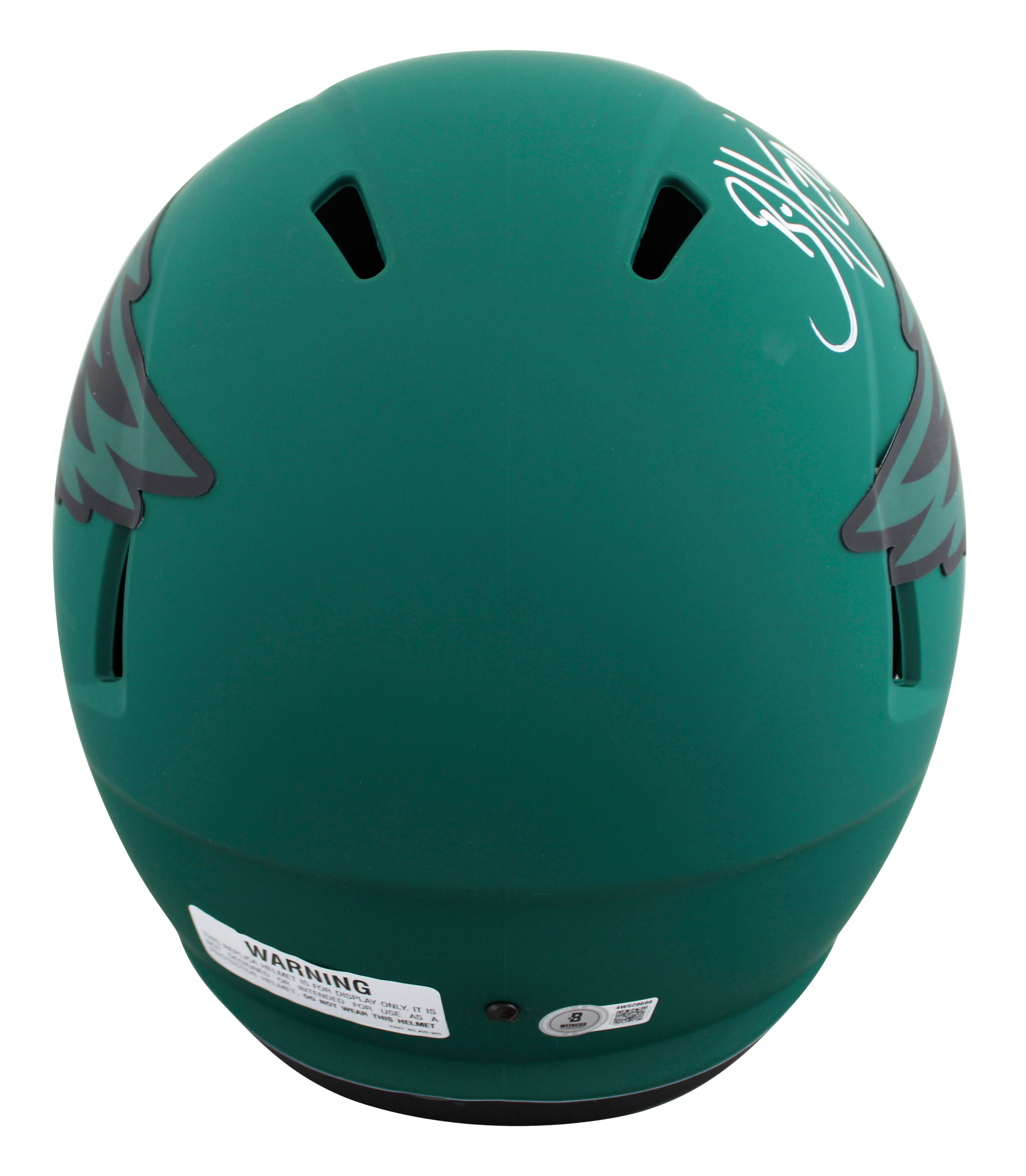 Eagles Brian Dawkins Signed Rave Full Size Speed Rep Helmet BAS Witnessed - Image 3