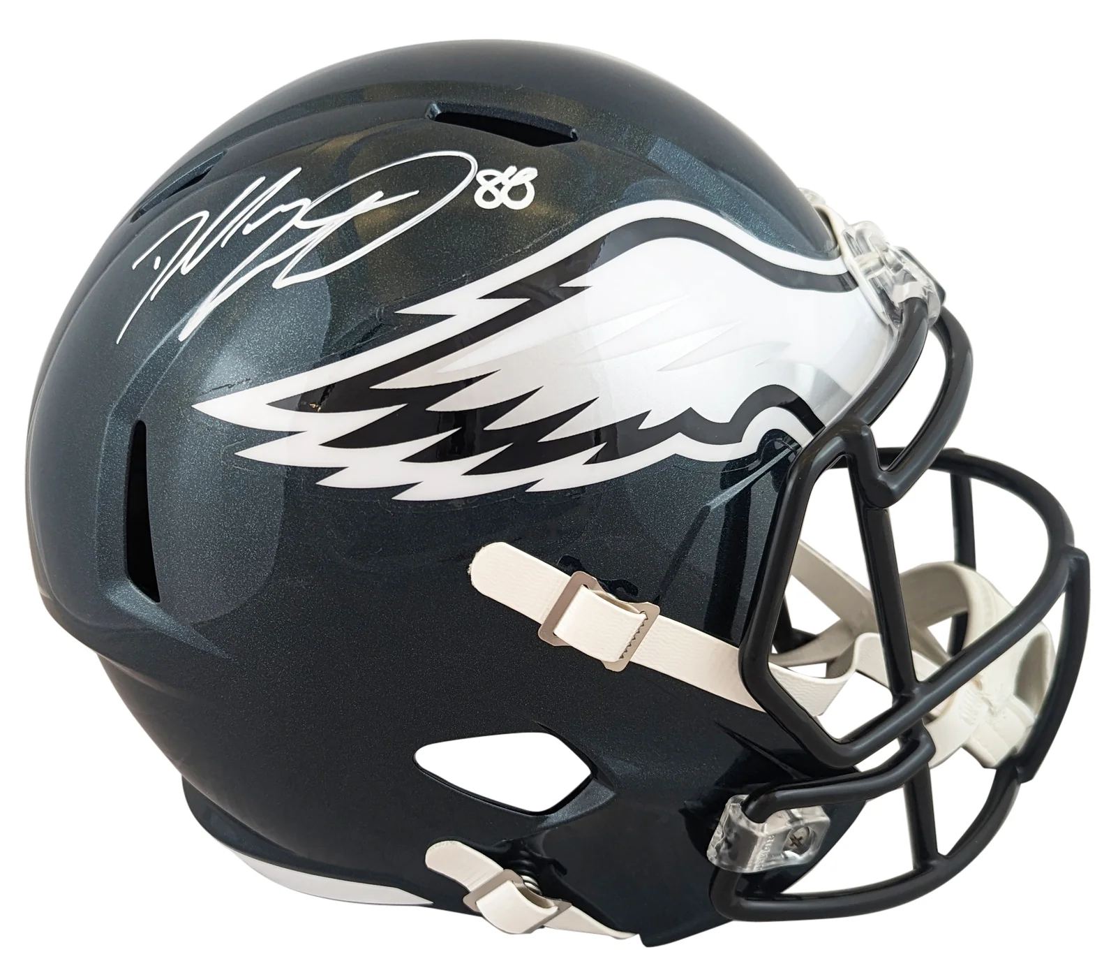 Eagles Dallas Goedert Authentic Signed Full Size Speed Rep Helmet Fanatics - Image 2