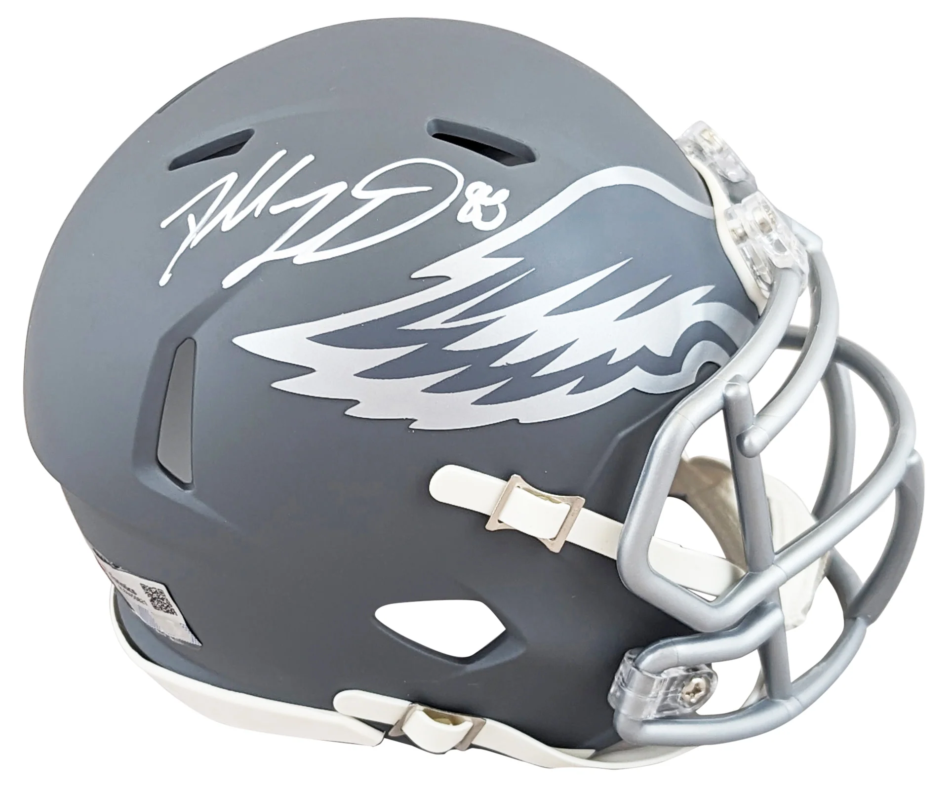 Eagles Dallas Goedert Authentic Signed Slate Speed Mini Helmet Fanatics - Image 2