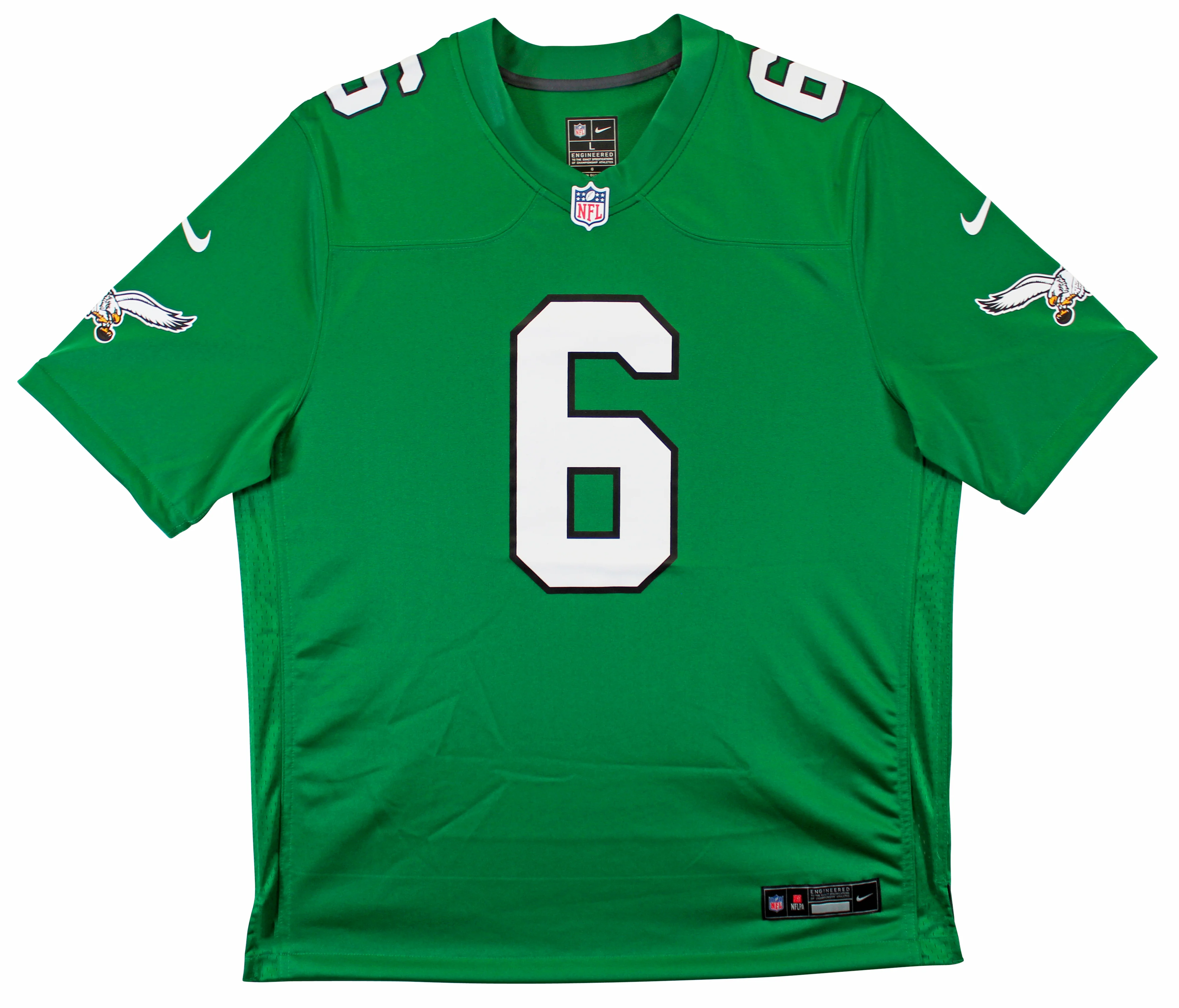 Eagles DeVonta Smith Authentic Signed Kelly Green Nike Game Jersey Fanatics - Image 4