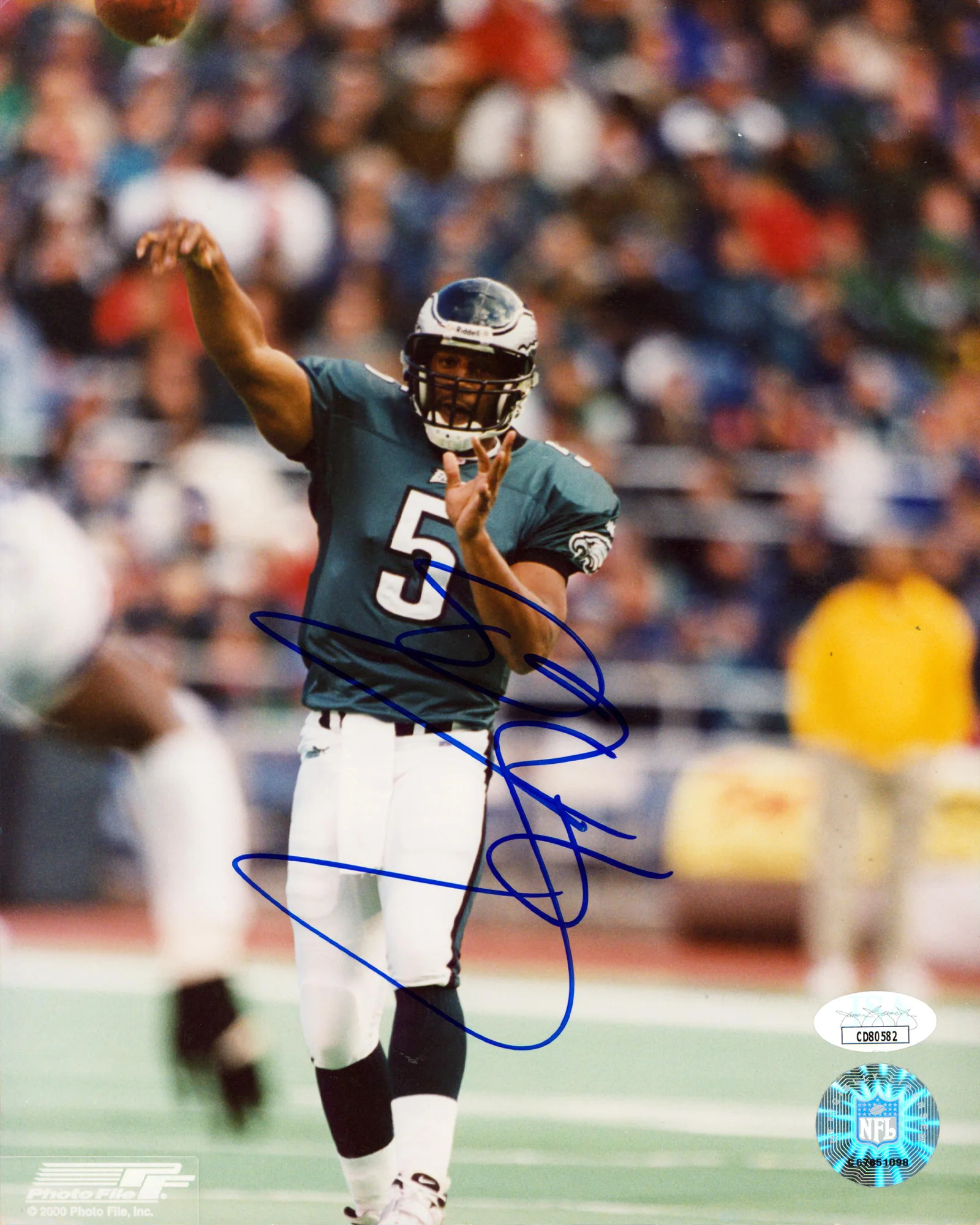Eagles Donovan McNabb Authentic Signed 8x10 PhotoFile Photo JSA #CD80582 - Image 2