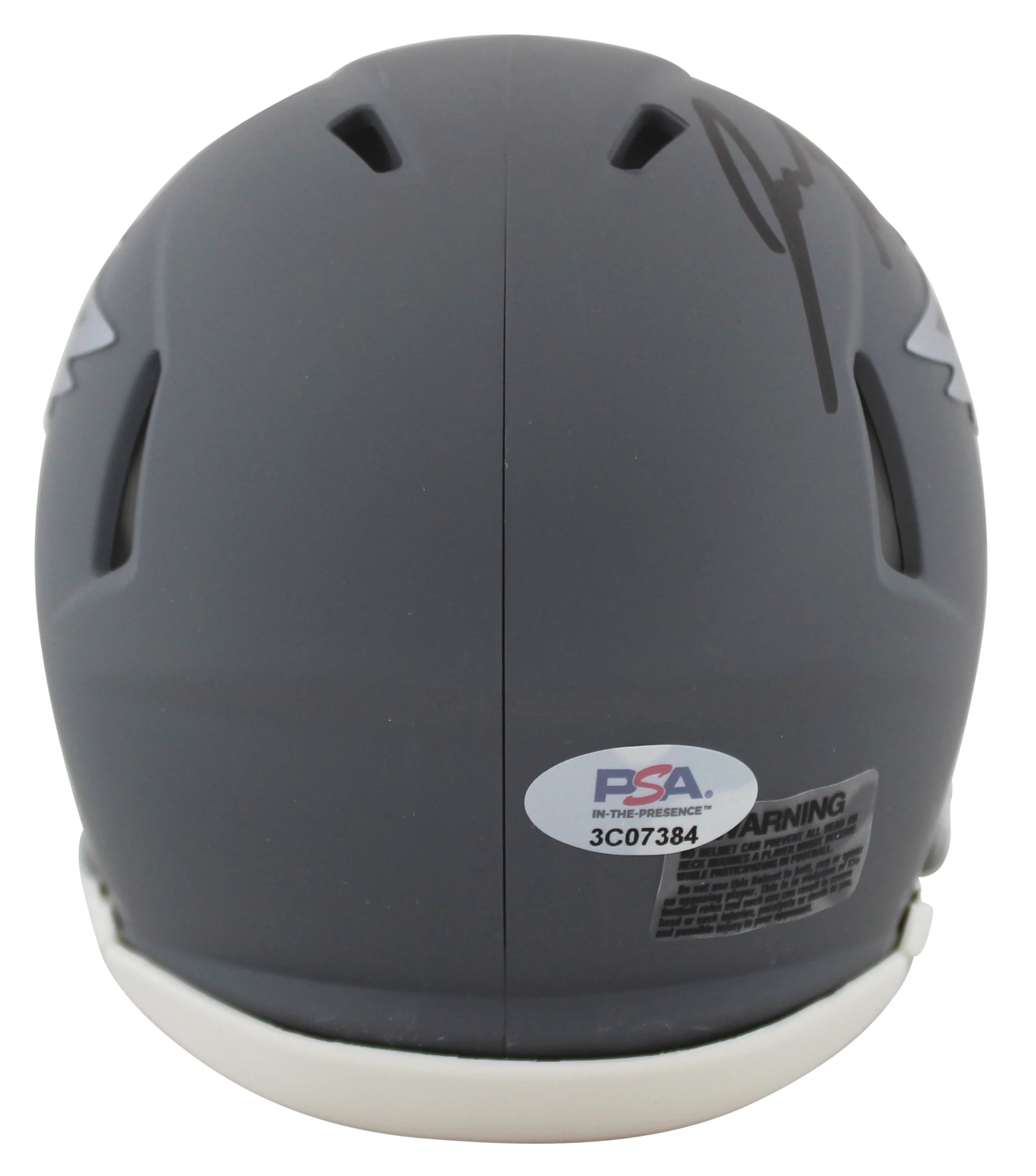 Eagles Jason Kelce Authentic Signed Slate Speed Mini Helmet PSA/DNA Itp - Image 3