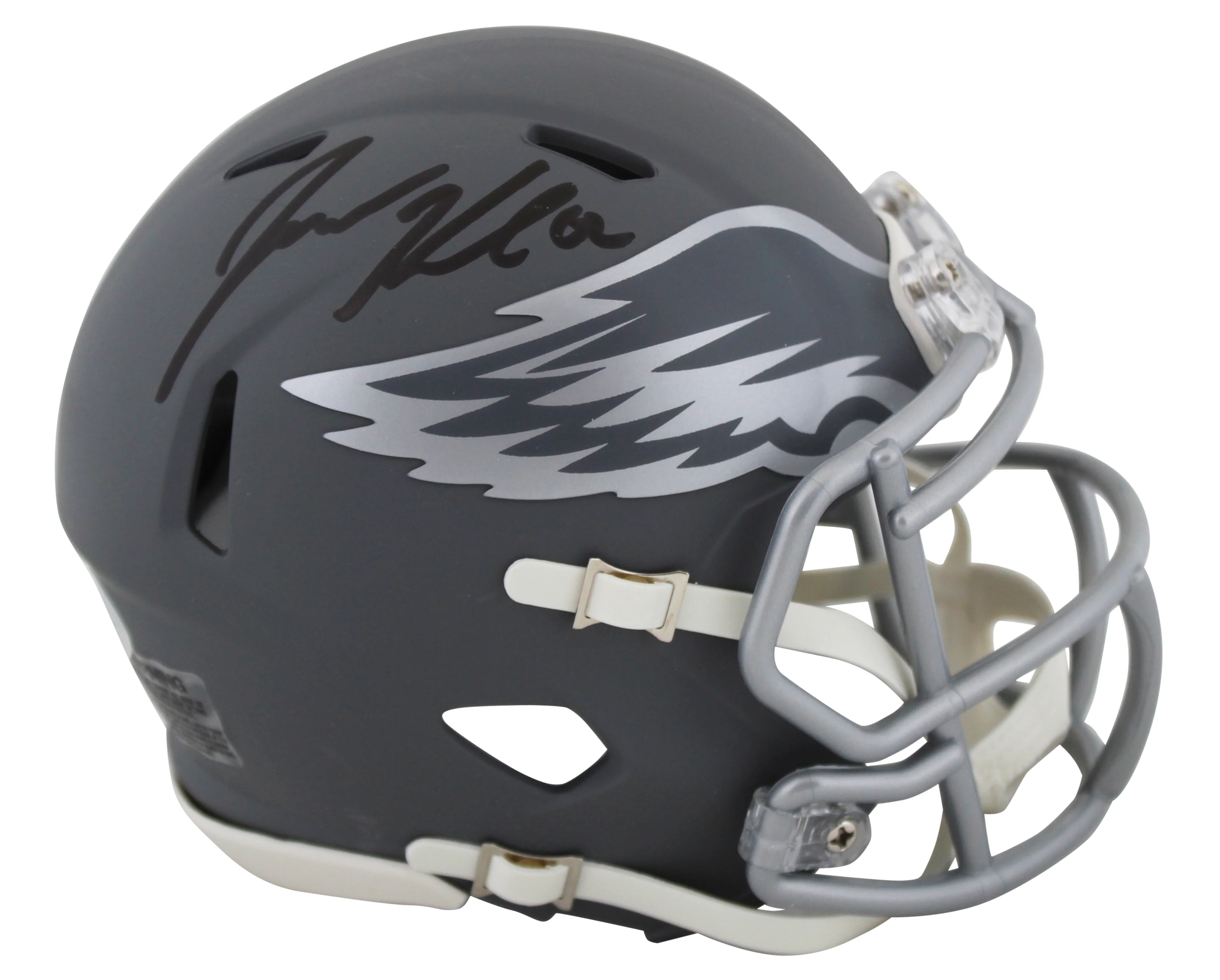 Eagles Jason Kelce Authentic Signed Slate Speed Mini Helmet W/ Case PSA/DNA Itp - Image 3