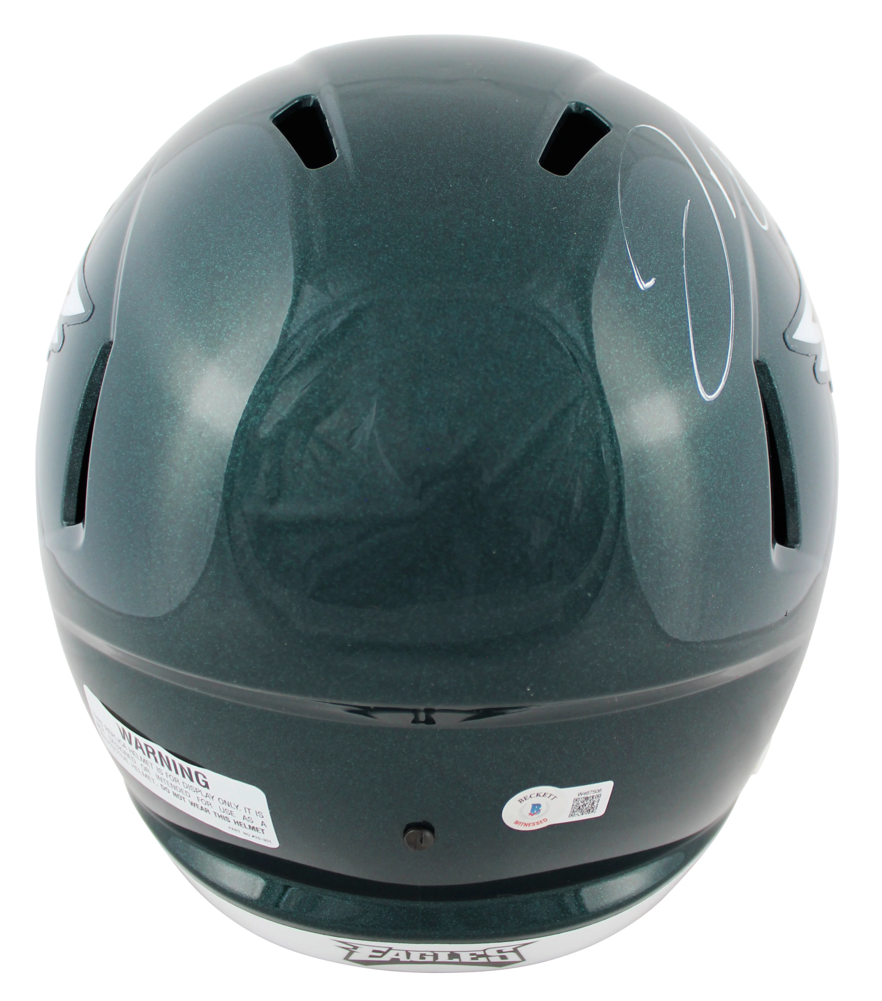 Eagles Jordan Davis Authentic Signed Full Size Speed Rep Helmet BAS Witnessed - Image 3