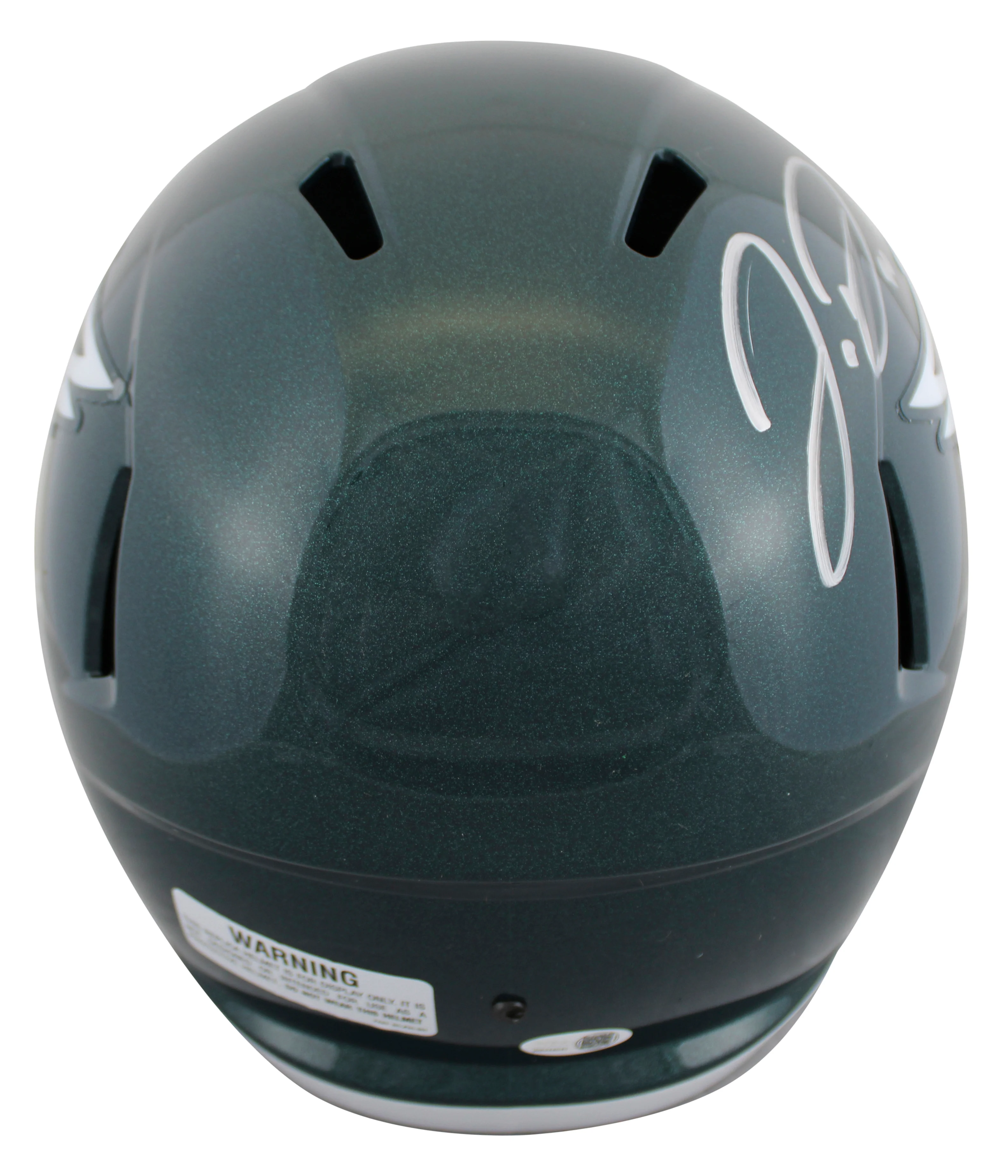 Eagles Jordan Davis Signed F/S Speed Rep Helmet W/ Case W/ Silver Sig JSA Wit - Image 4