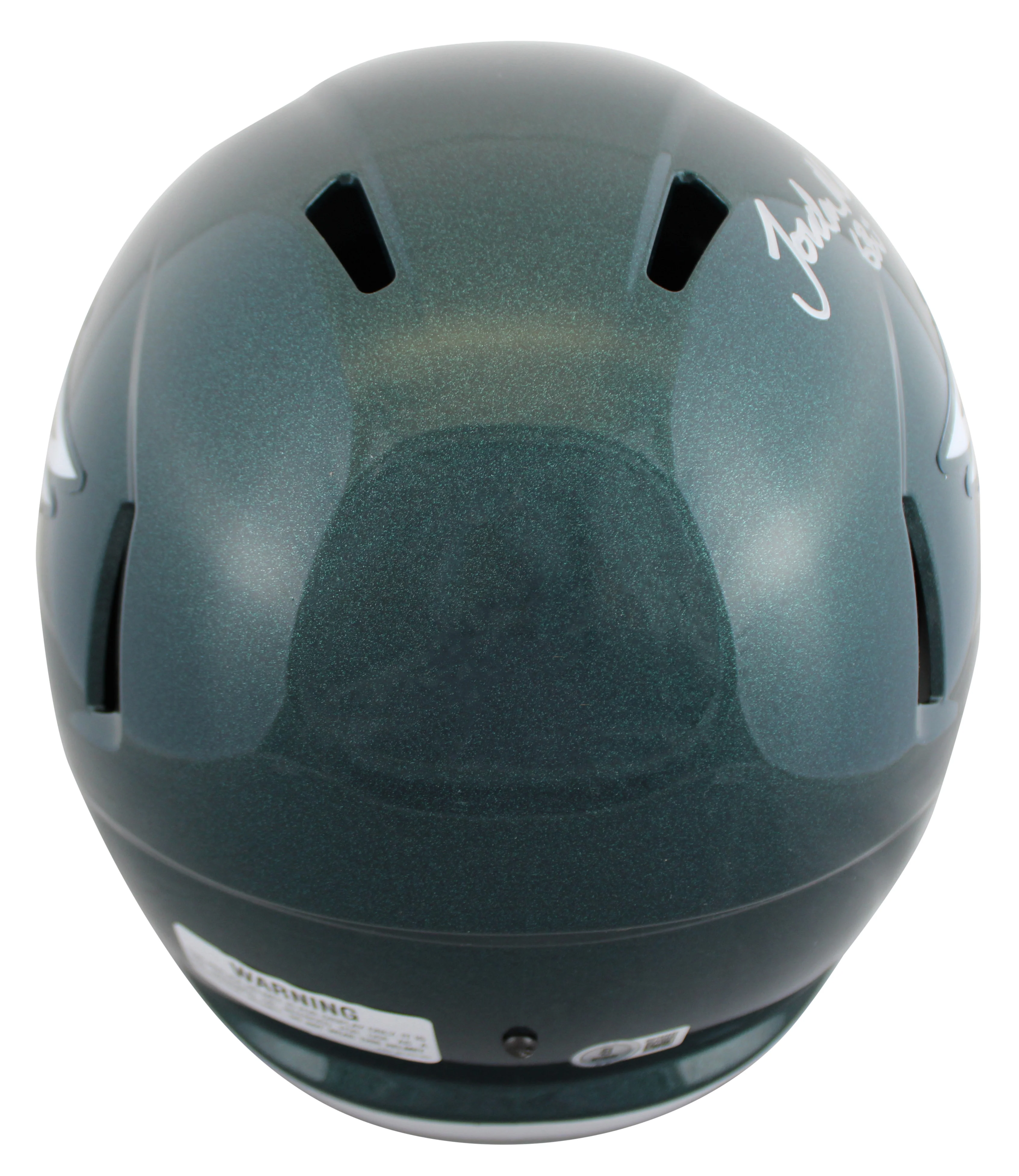 Eagles Jordan Mailata Signed Full Size Speed Rep Helmet W/ Case BAS Witnessed - Image 4