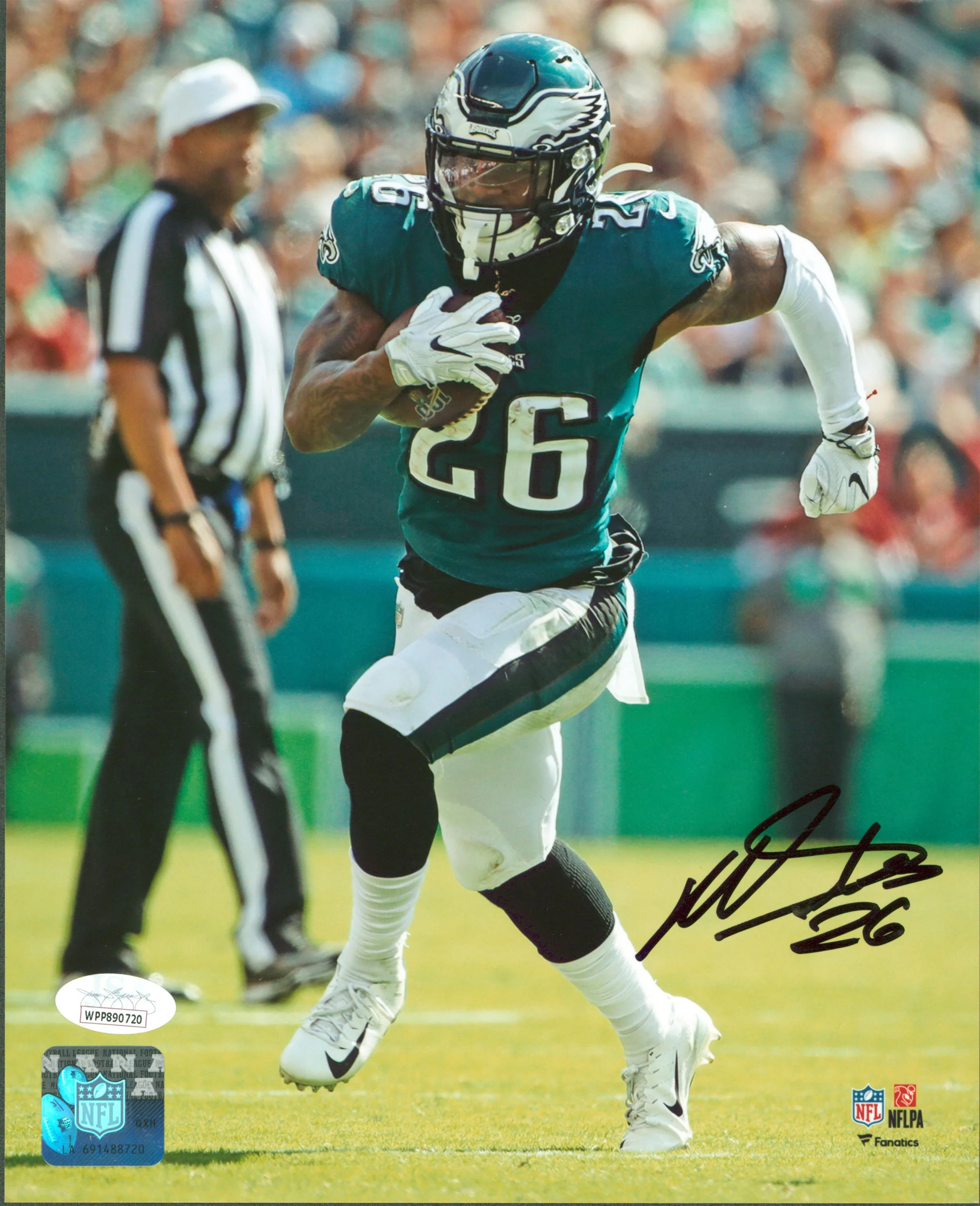 Eagles Miles Sanders Authentic Signed 8x10 Photo Autographed JSA #WPP890720 - Image 2