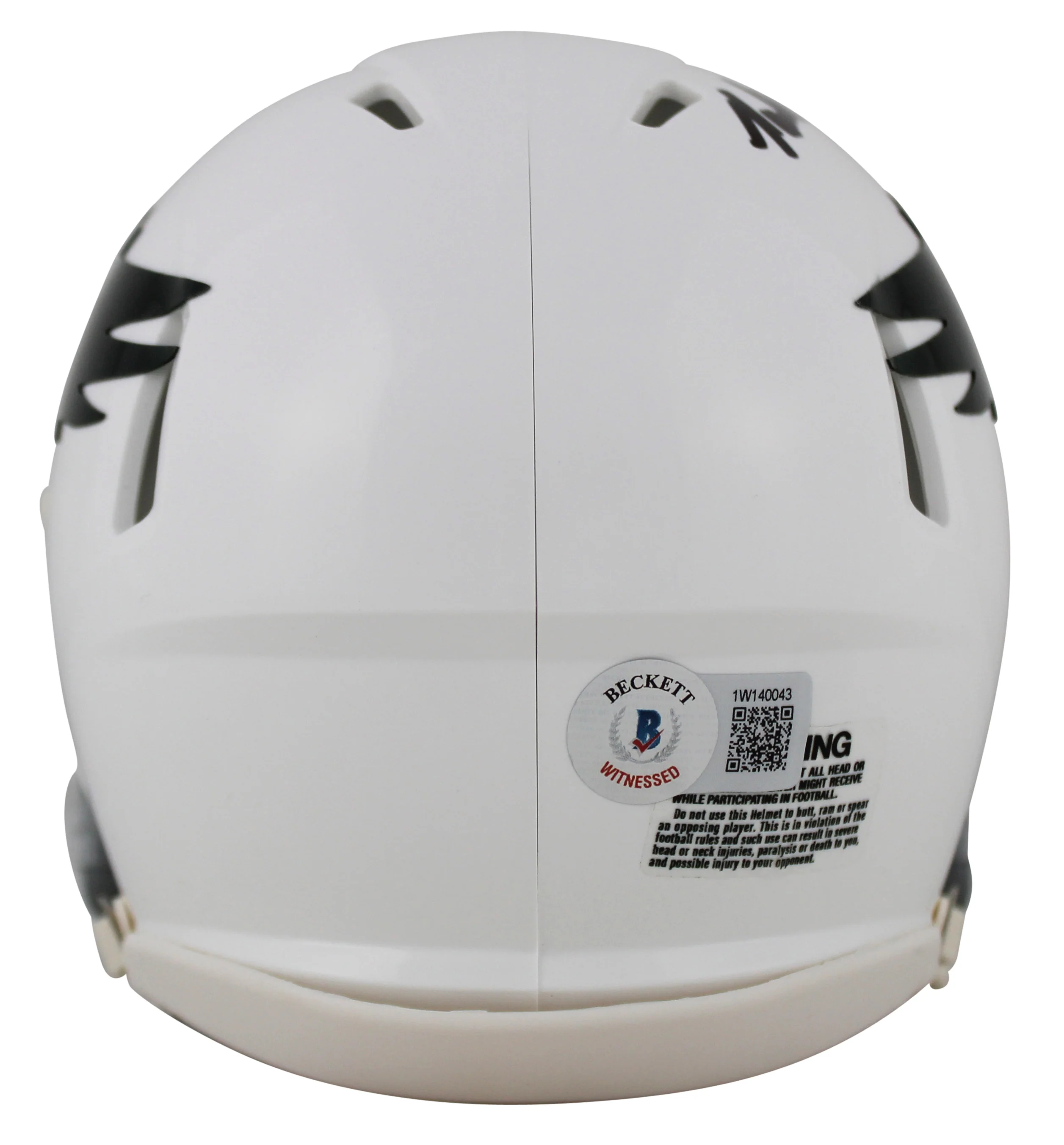 Eagles Randall Cunningham Authentic Signed 69-73 TB Speed Mini Helmet BAS Wit - Image 3