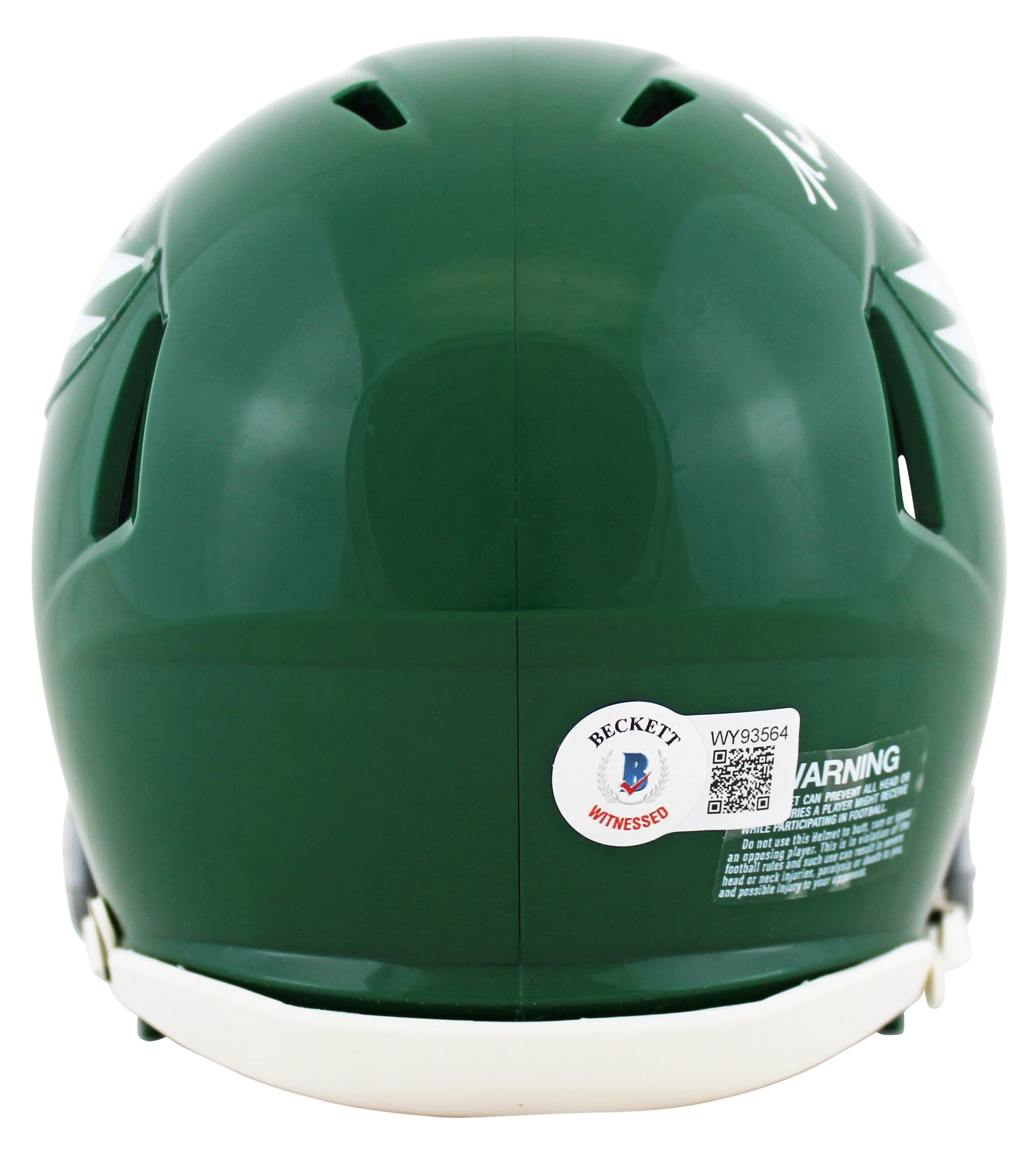 Eagles Randall Cunningham Authentic Signed 74-95 TB Speed Mini Helmet BAS Wit - Image 3