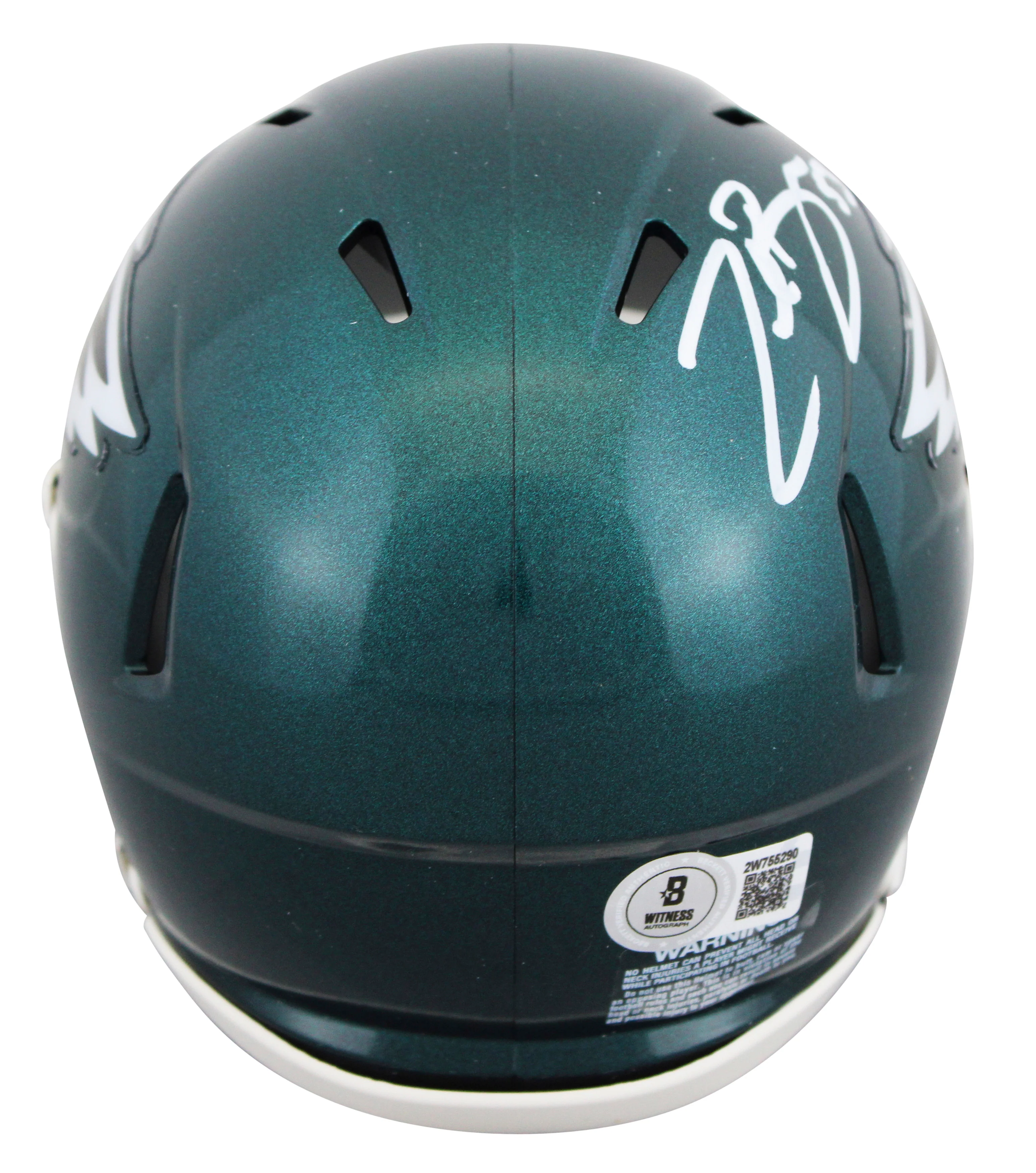 Eagles Zack Baun Authentic Signed Speed Mini Helmet Autographed BAS Witnessed - Image 3