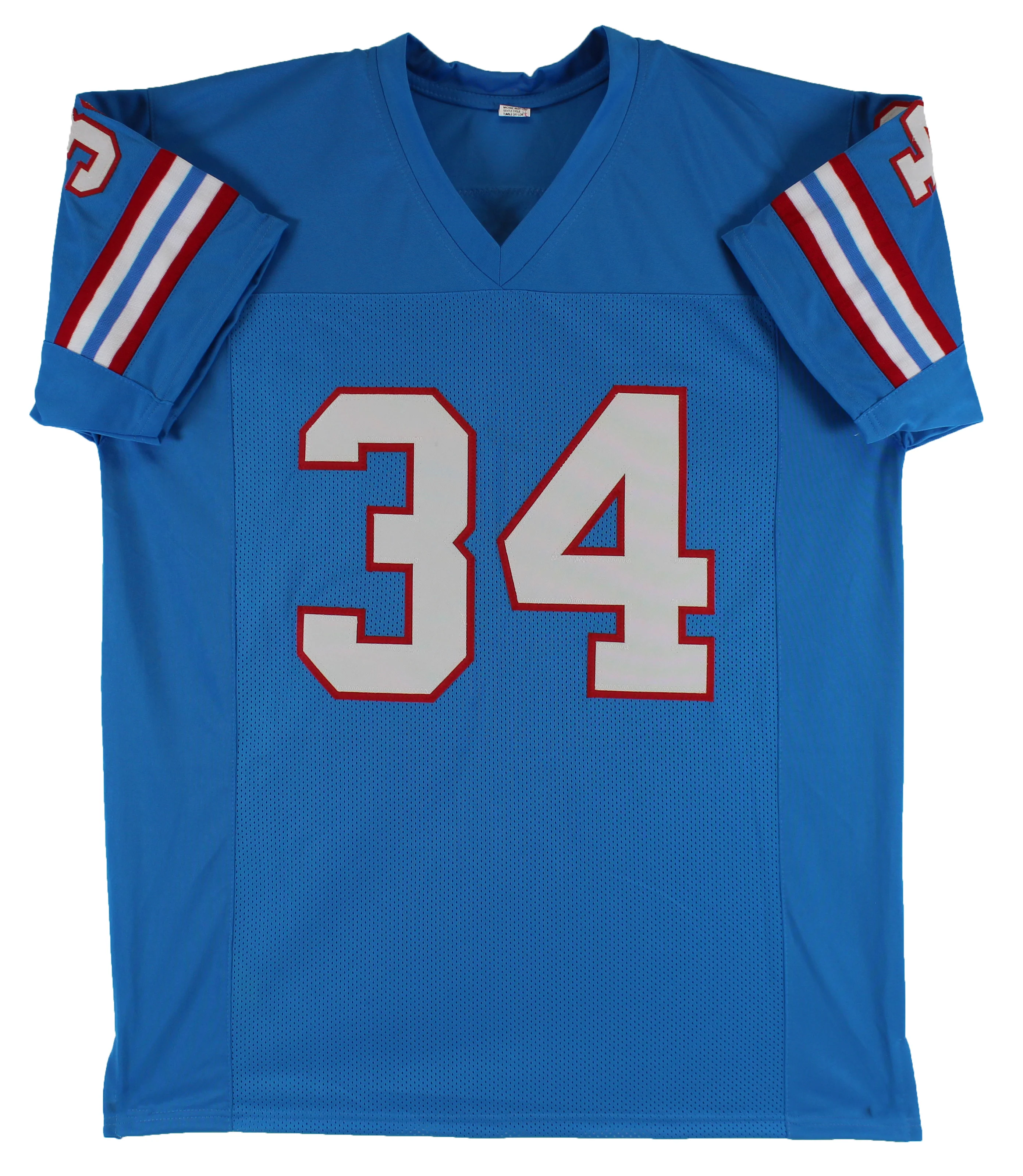 Earl Campbell Authentic Signed Light Blue Pro Style Jersey BAS Witness - Image 4