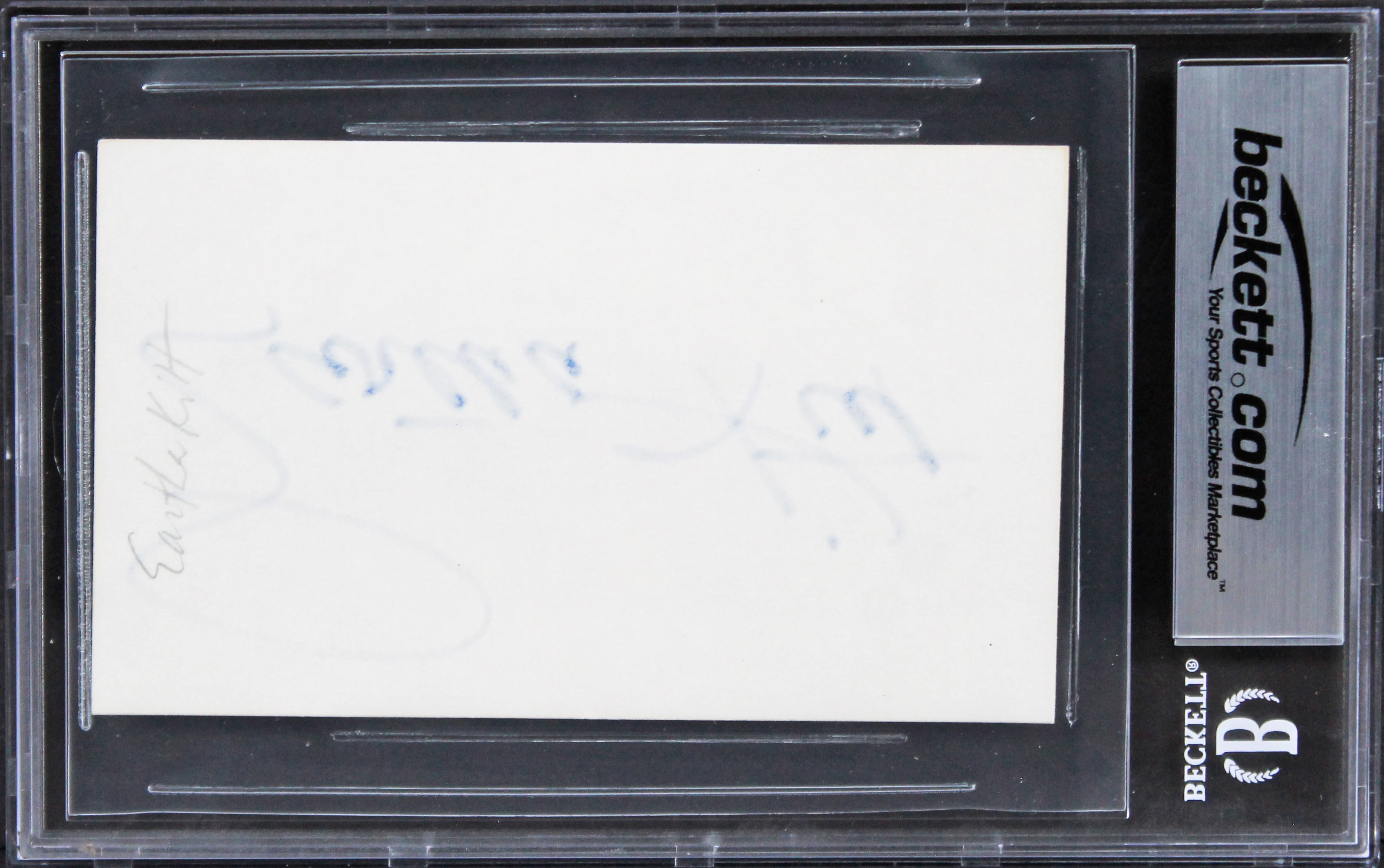Eartha Kitt The Emperor's New Groove Authentic Signed 3x5 Index Card BAS Slabbed - Image 3