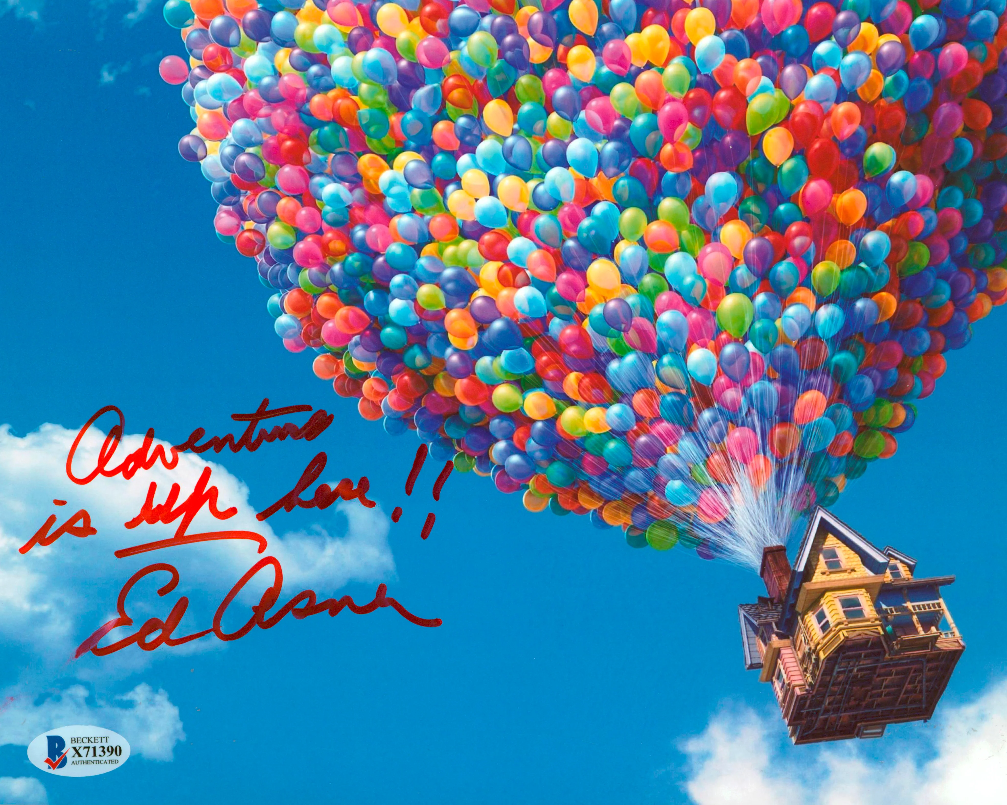 Ed Asner Up "Adventure Is Up" Authentic Signed 8x10 Photo BAS #X71390 - Image 2