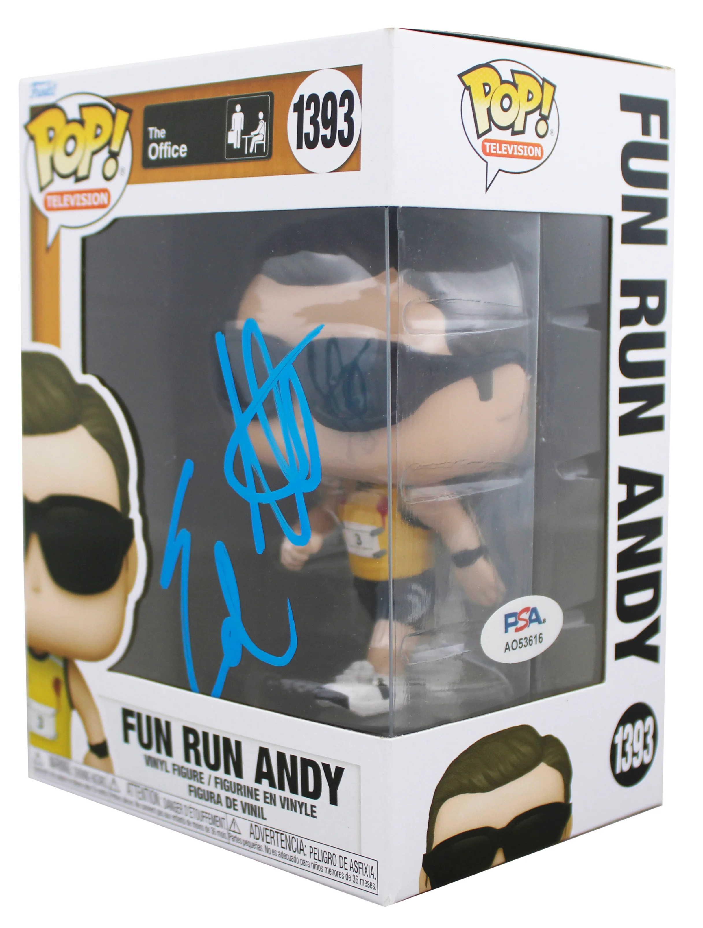 Ed Helms The Office Signed Fun Run Andy #1393 Funko Pop Vinyl Figure PSA/DNA - Image 3