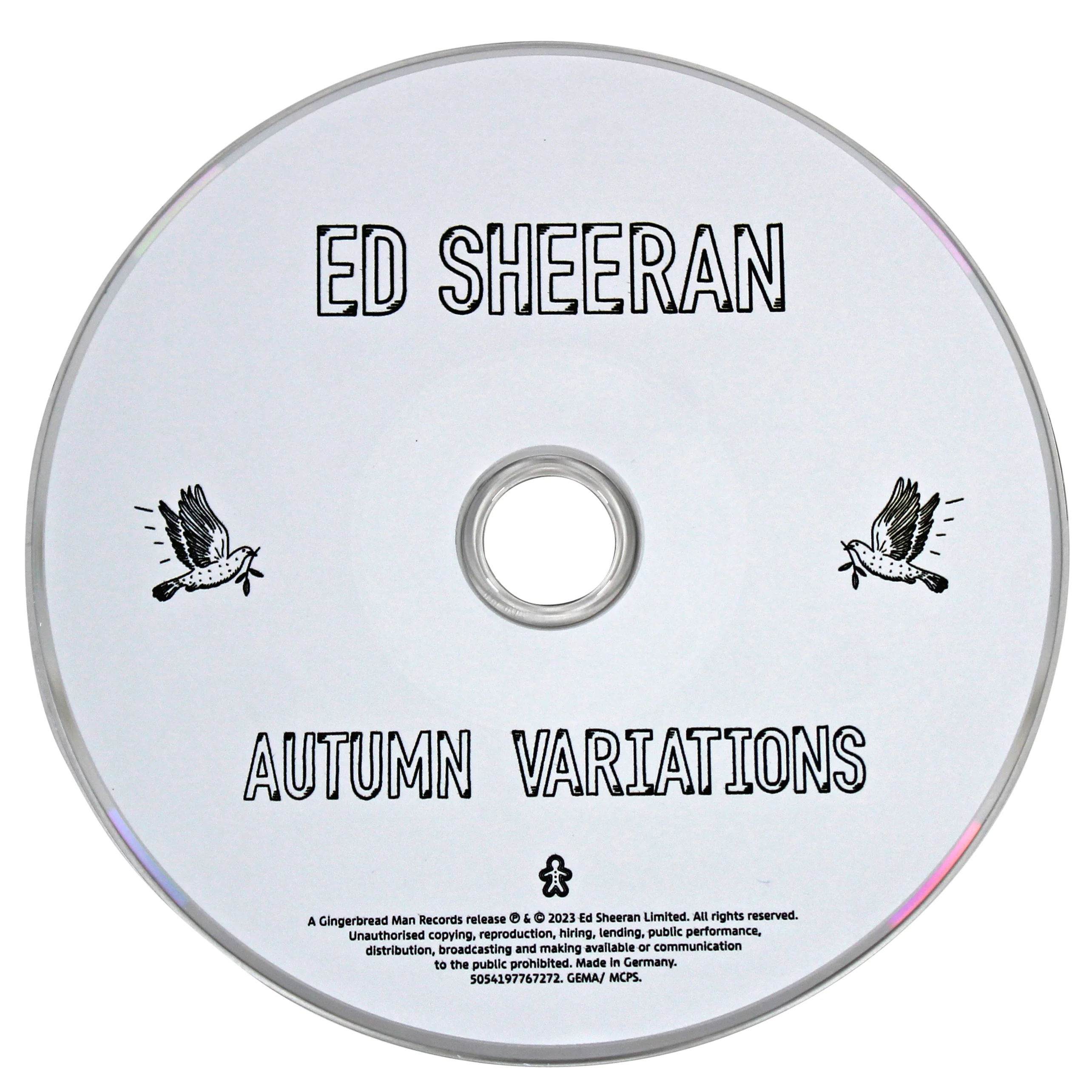 Ed Sheeran Authentic Signed Autumn Variations Cd Insert W/ Disk BAS #BK06978 - Image 5