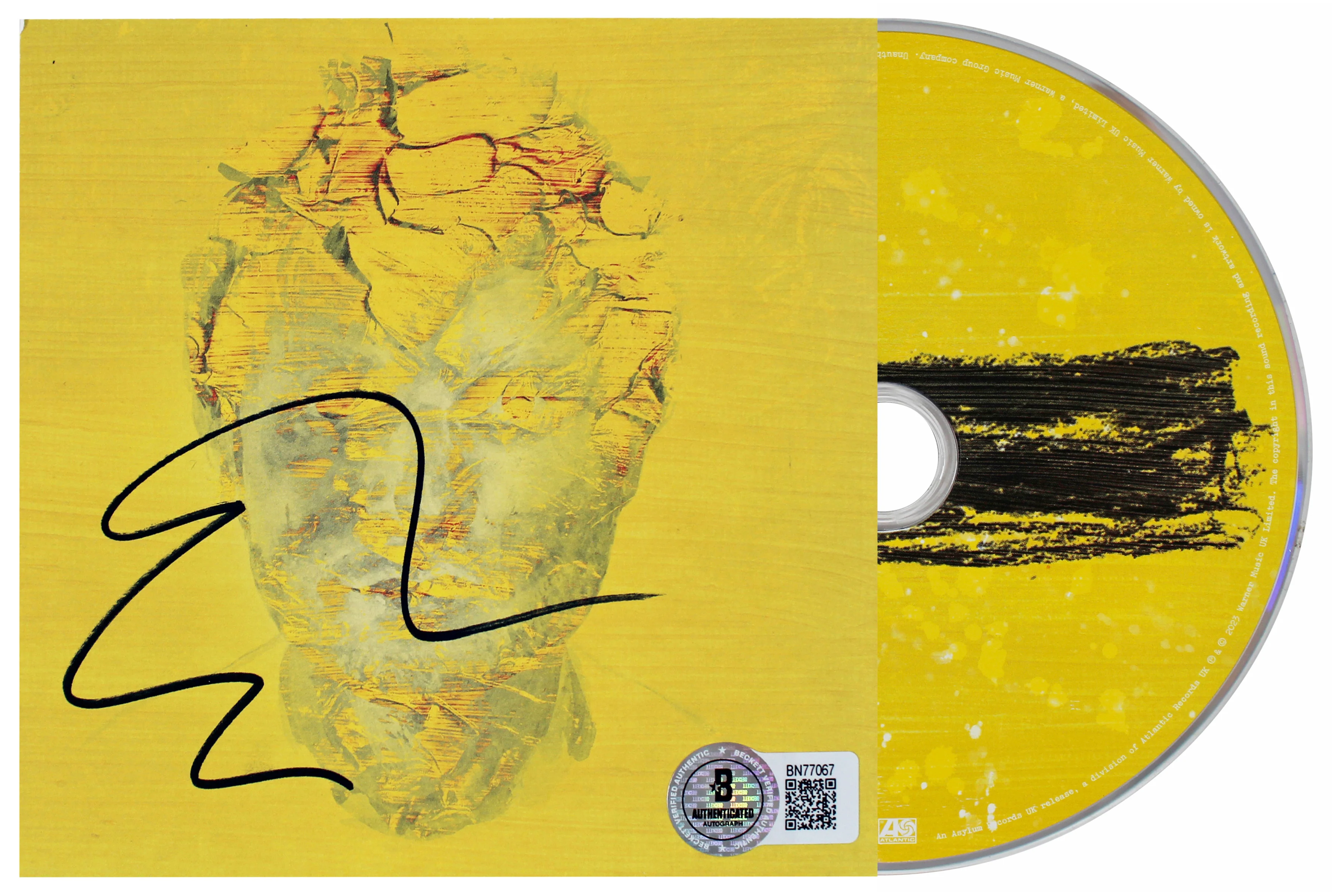 Ed Sheeran Authentic Signed Subtract Cd Insert W/ Disk Autographed BAS - Image 3